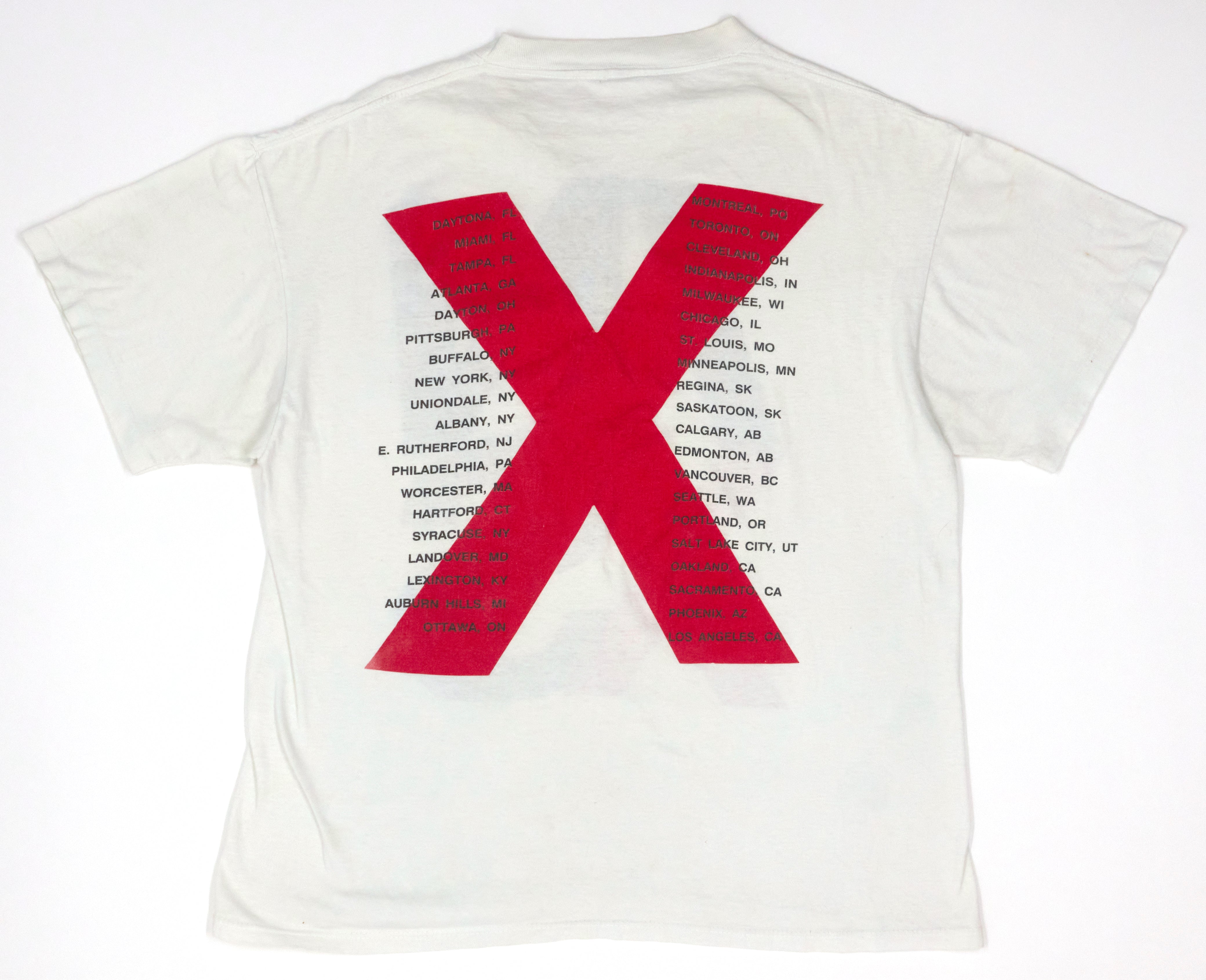 INXS - X North American 1991 Tour Shirt Size Large