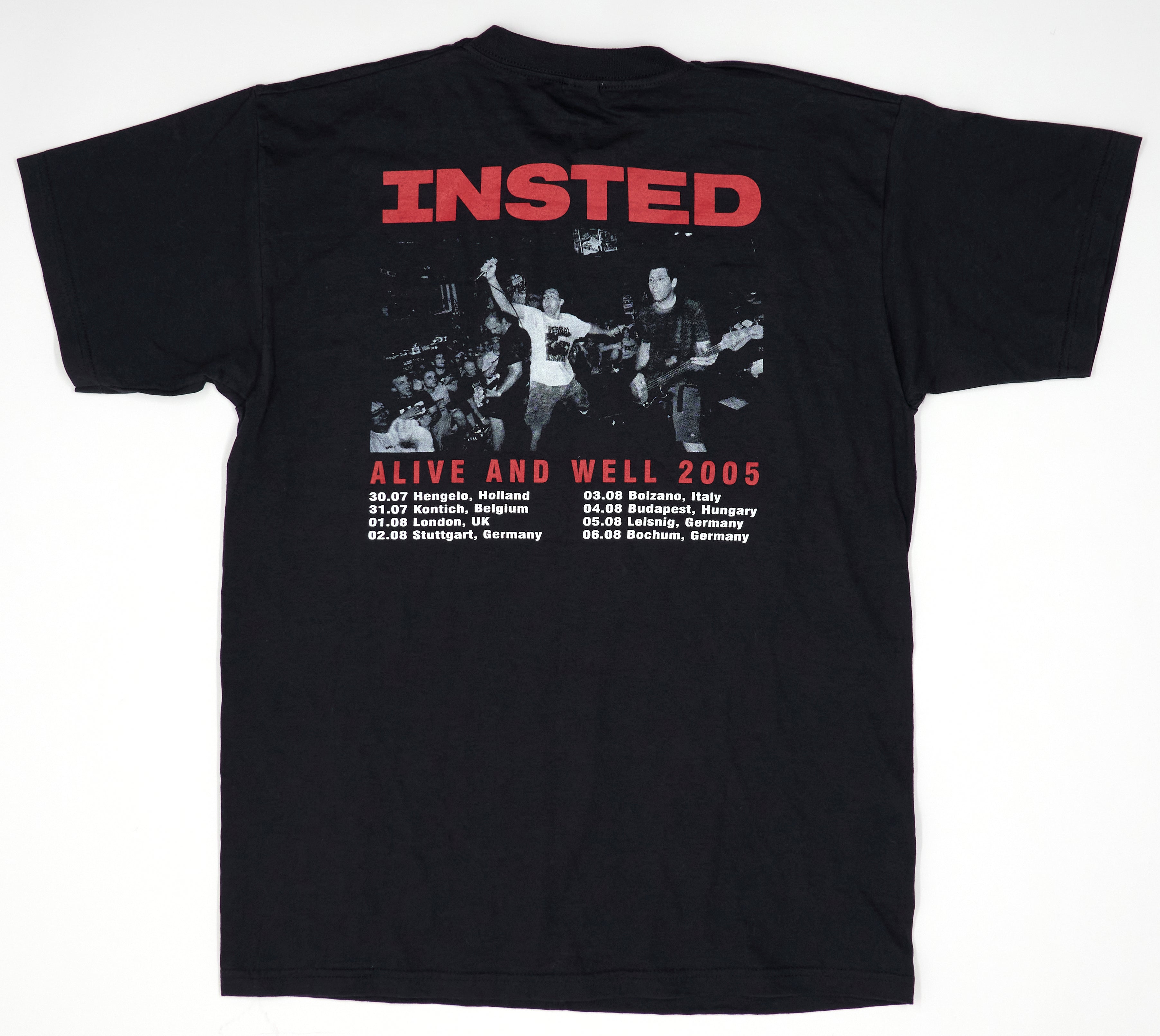 Insted – Alive And Well 2005 EU Tour Shirt Size Medium