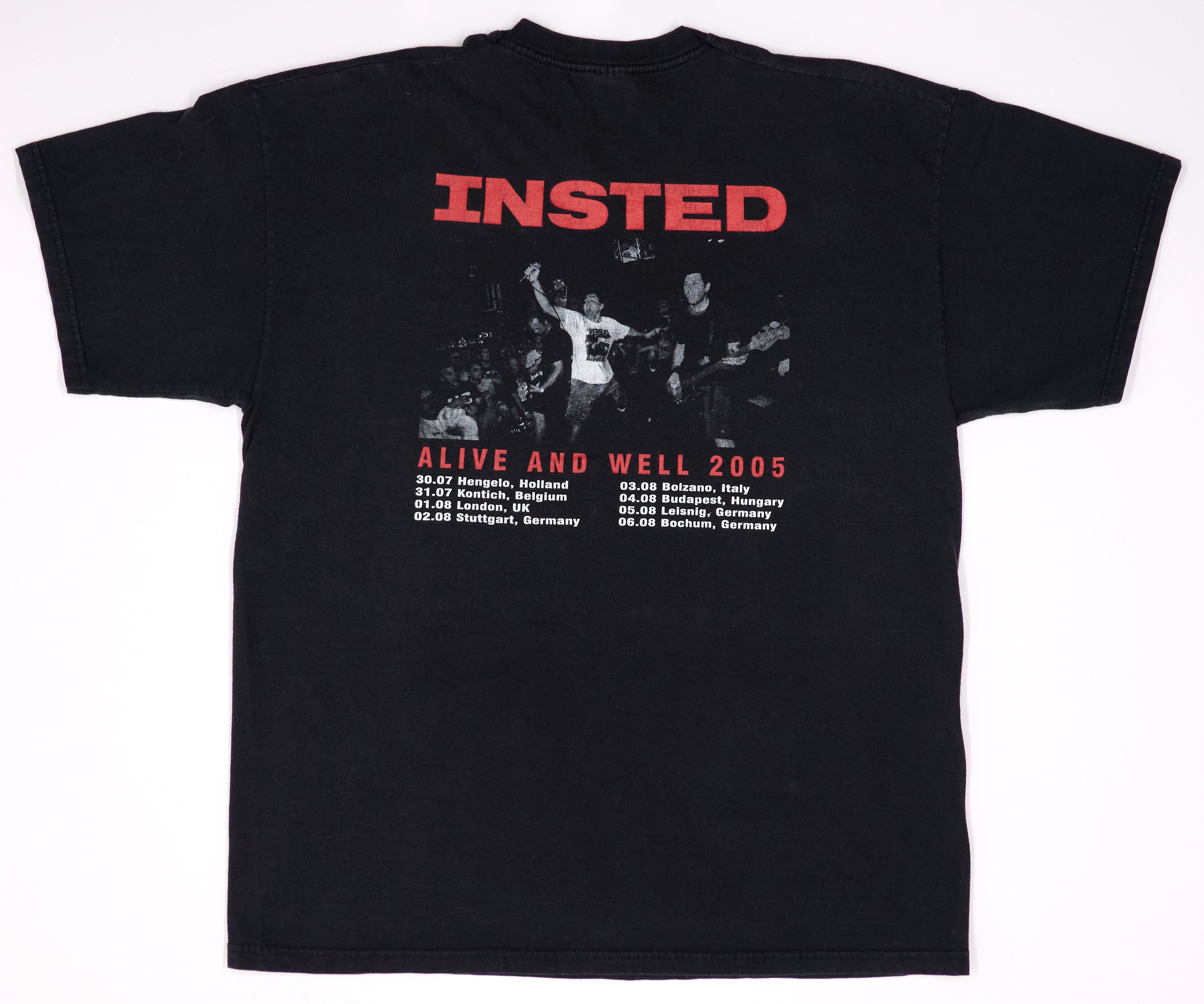 Insted – Alive And Well 2005 EU Tour Shirt Size XL