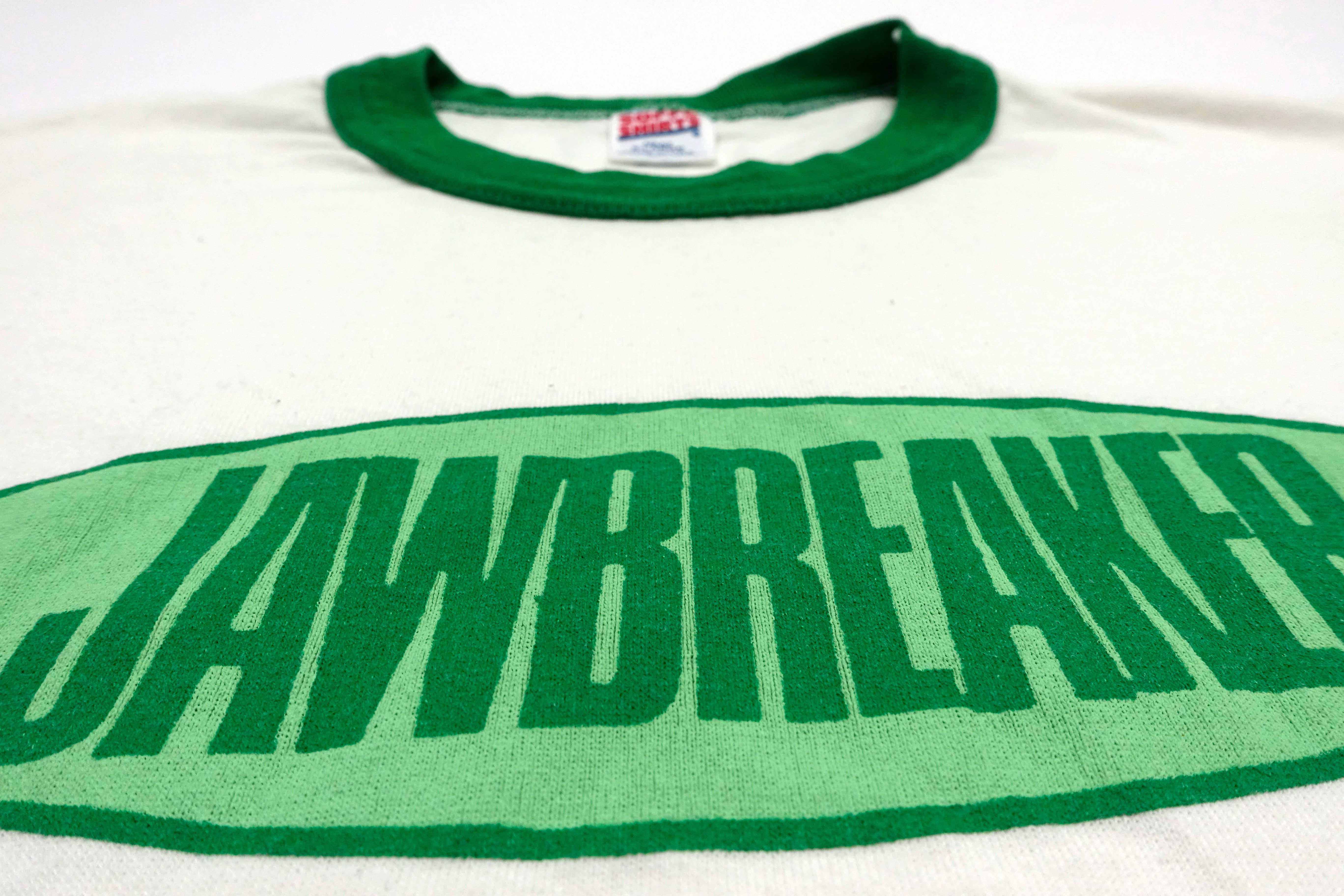 Jawbreaker - Green Oval Logo 90's Tour Ringer Shirt Size XL