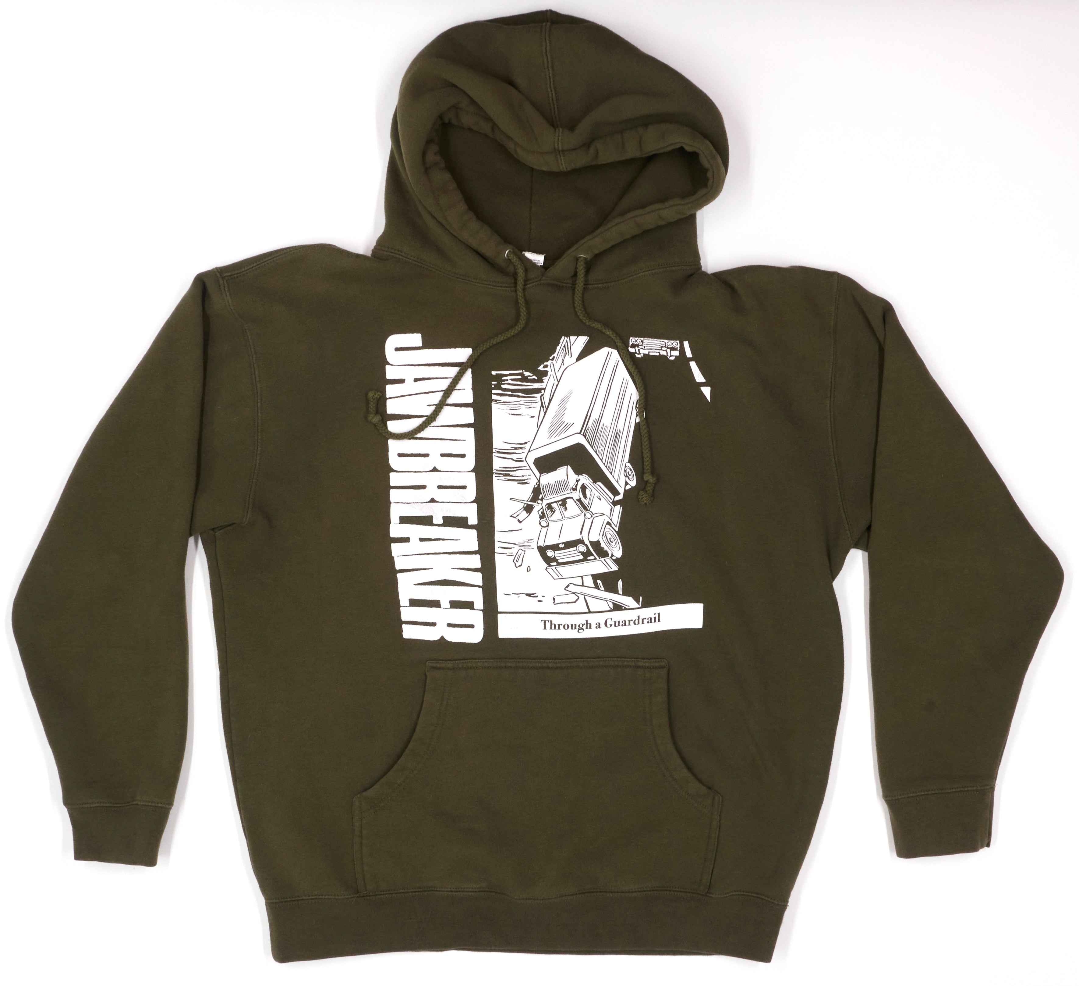 Jawbreaker - Hell Is On The Way 1992 Tour (Bootleg by Me) Hooded Sweat Shirt Size Large