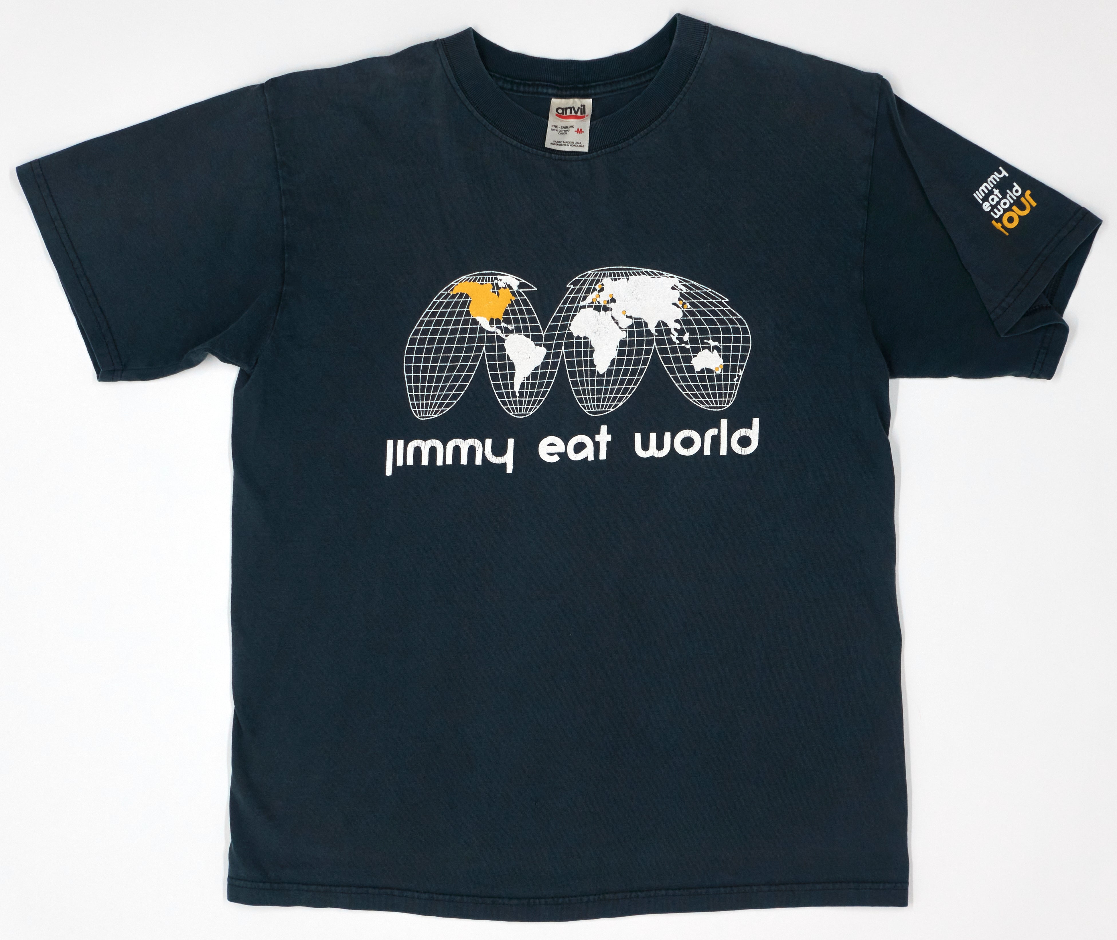 Jimmy Eat World - Globe 2001 World Tour Shirt Size Medium