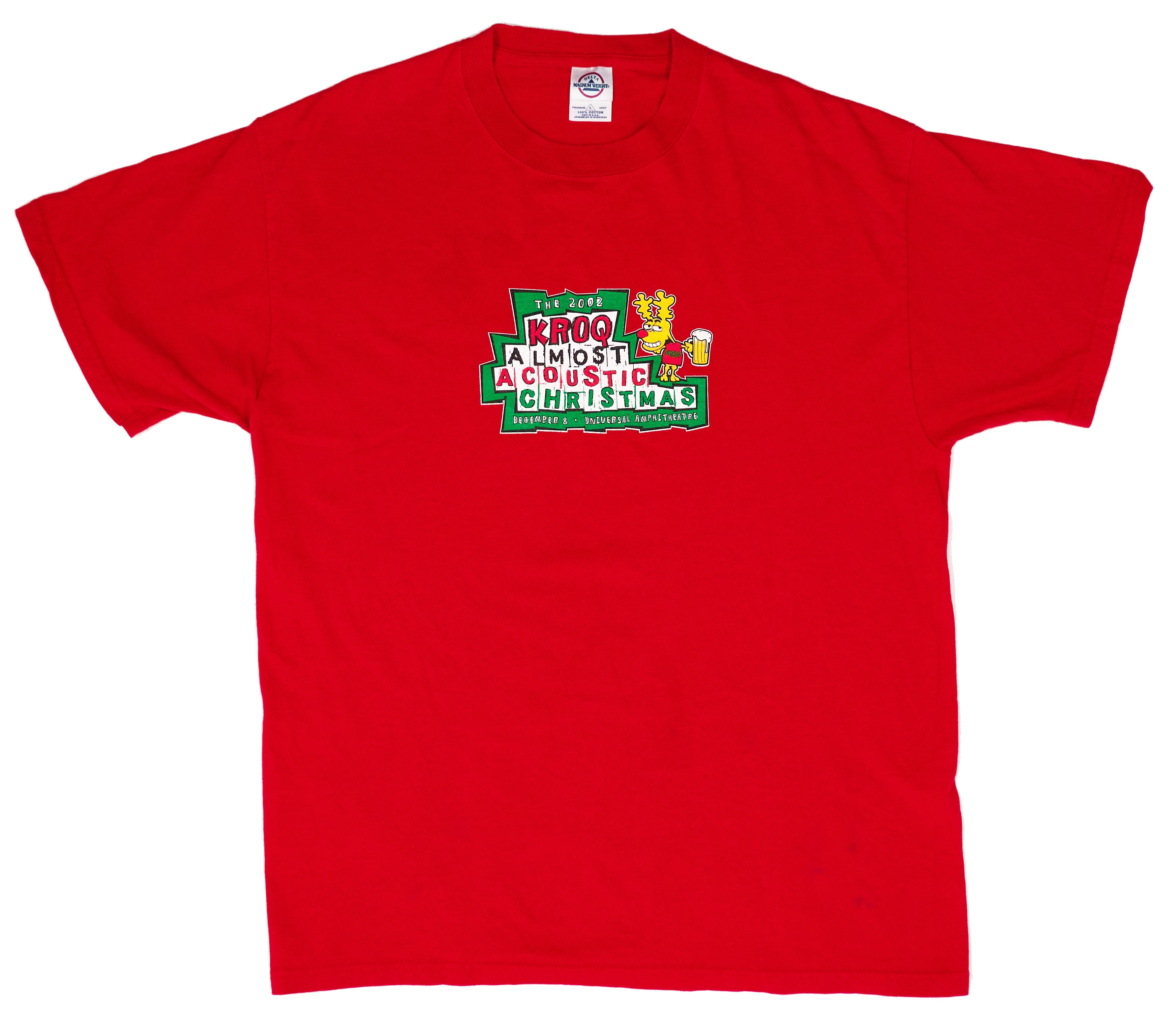 KROQ - Almost Acoustic Christmas 2002 Tour Shirt Size Large