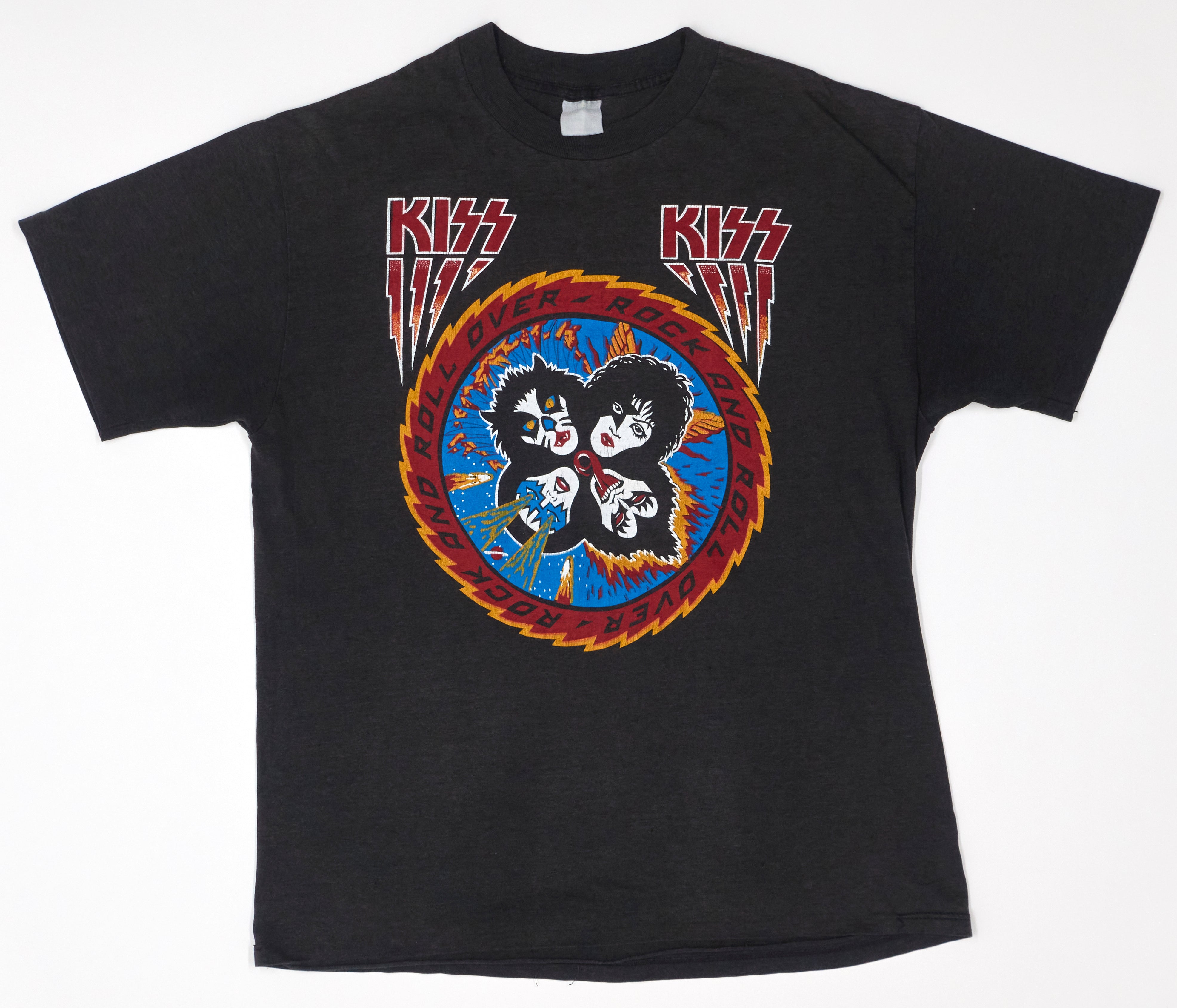 Kiss - Rock And Roll Over '76 Tour Shirt Size Large