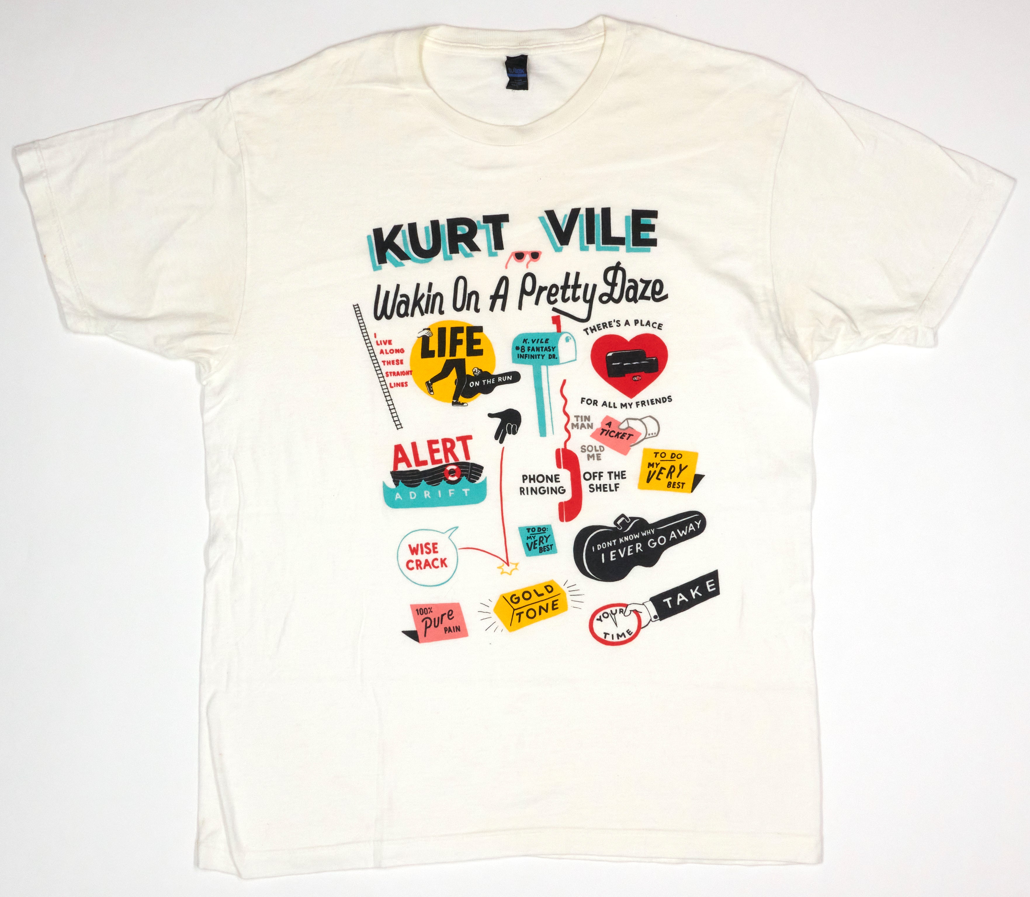 Kurt Vile – Wakin On A Pretty Daze Artwork by ESPO Steve Powers 2013 Tour Shirt Size Large