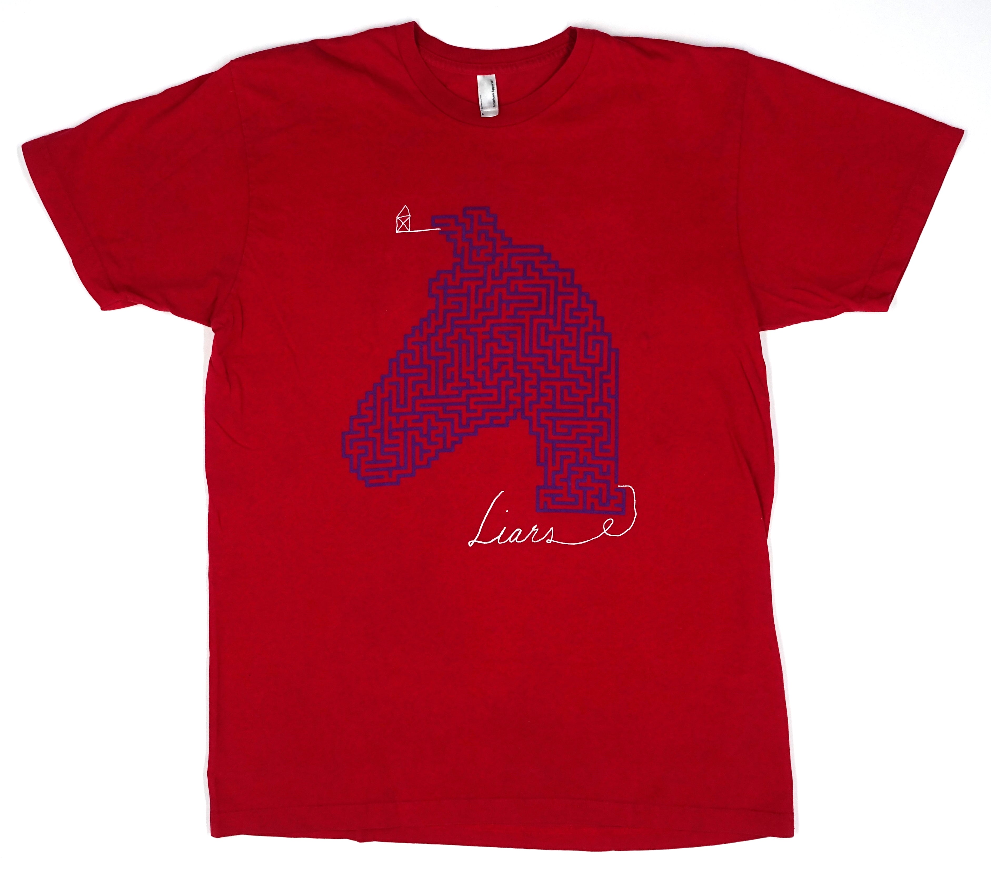 Liars - Horse Head Maze Tour Shirt Size Large