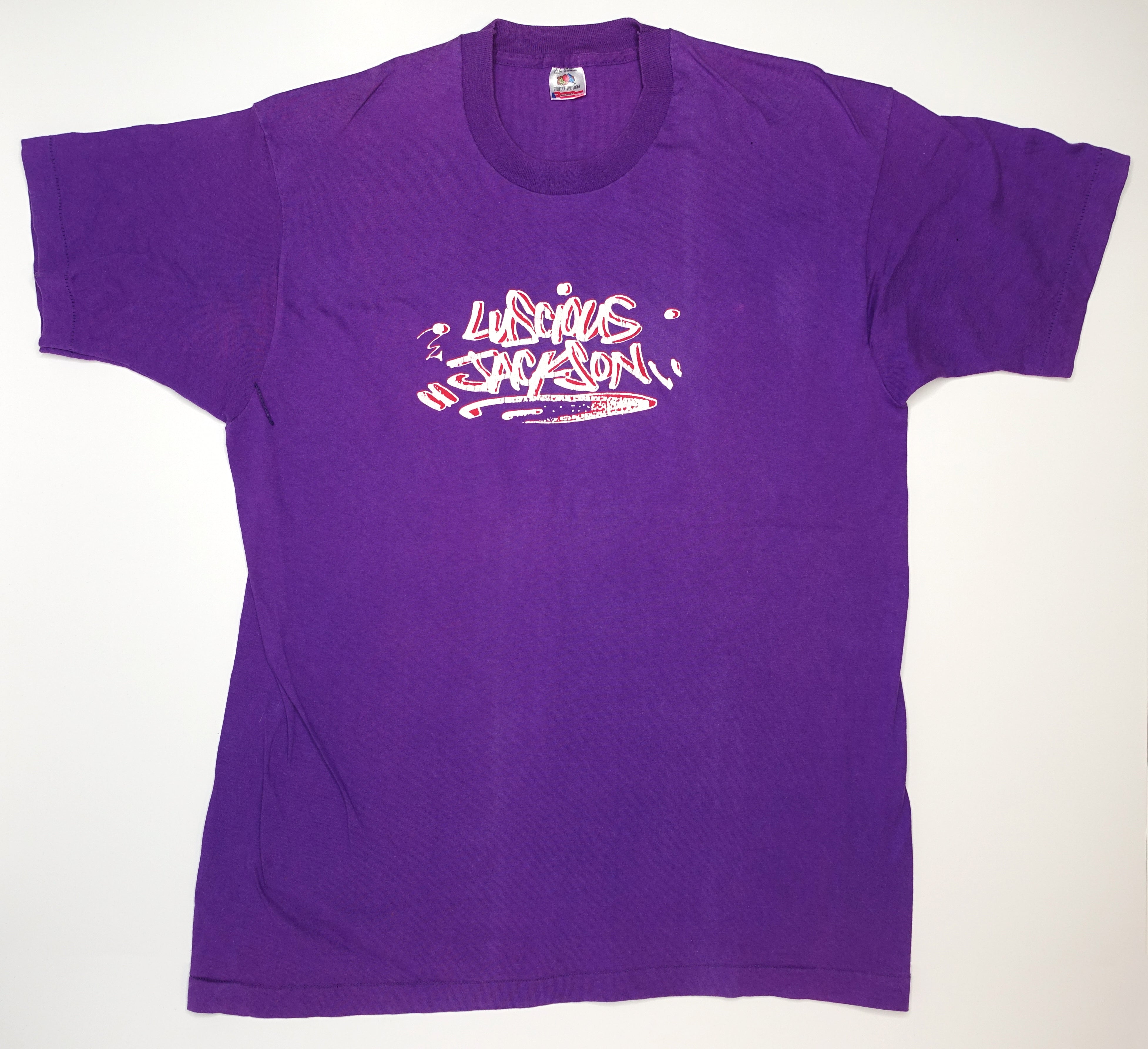 Luscious Jackson - Grafitti Tag Logo 90's Tour Shirt Size XL
