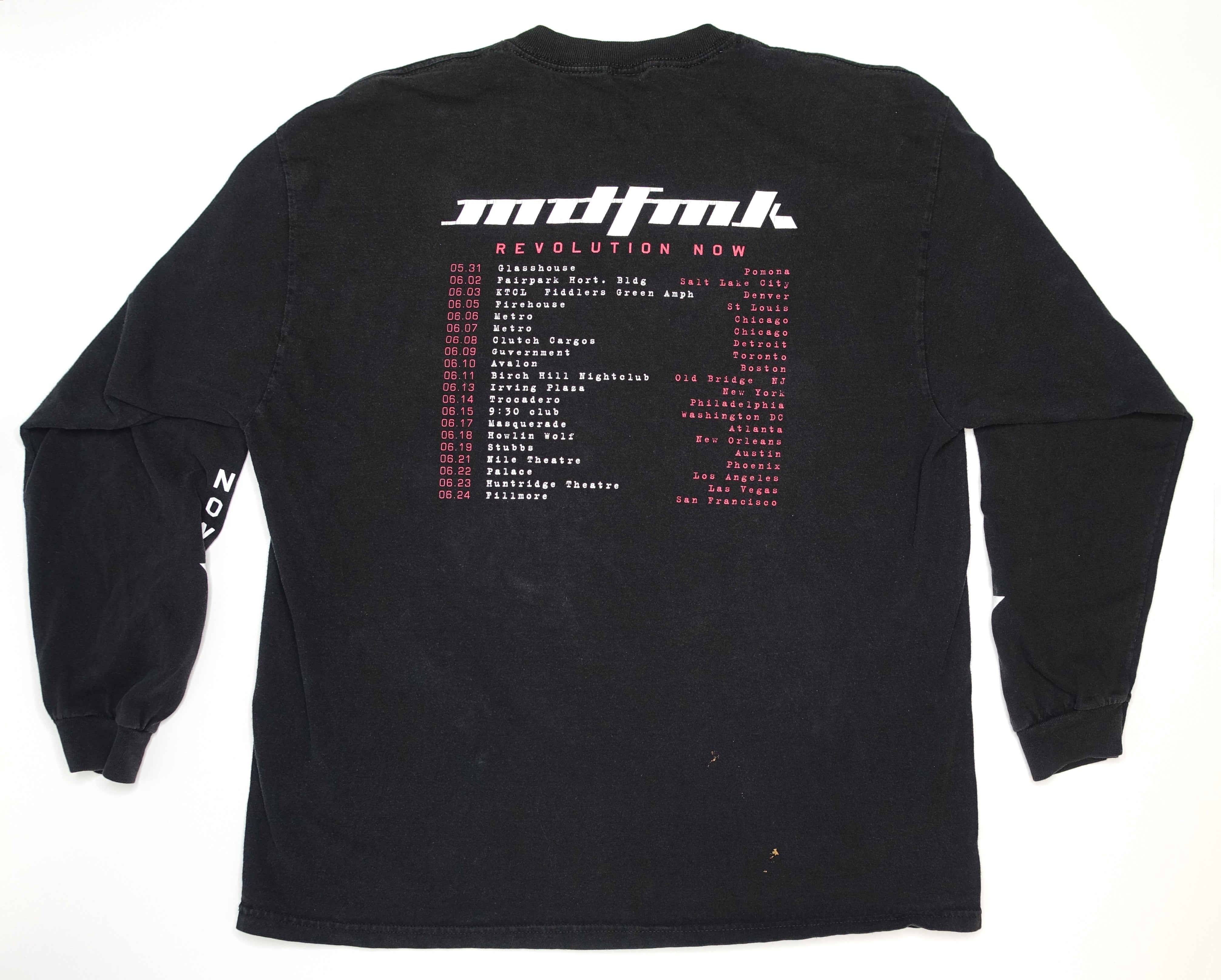 MDFMK / KMFDM – Revolution Now 2000 Long Sleeve Tour Shirt Size XL