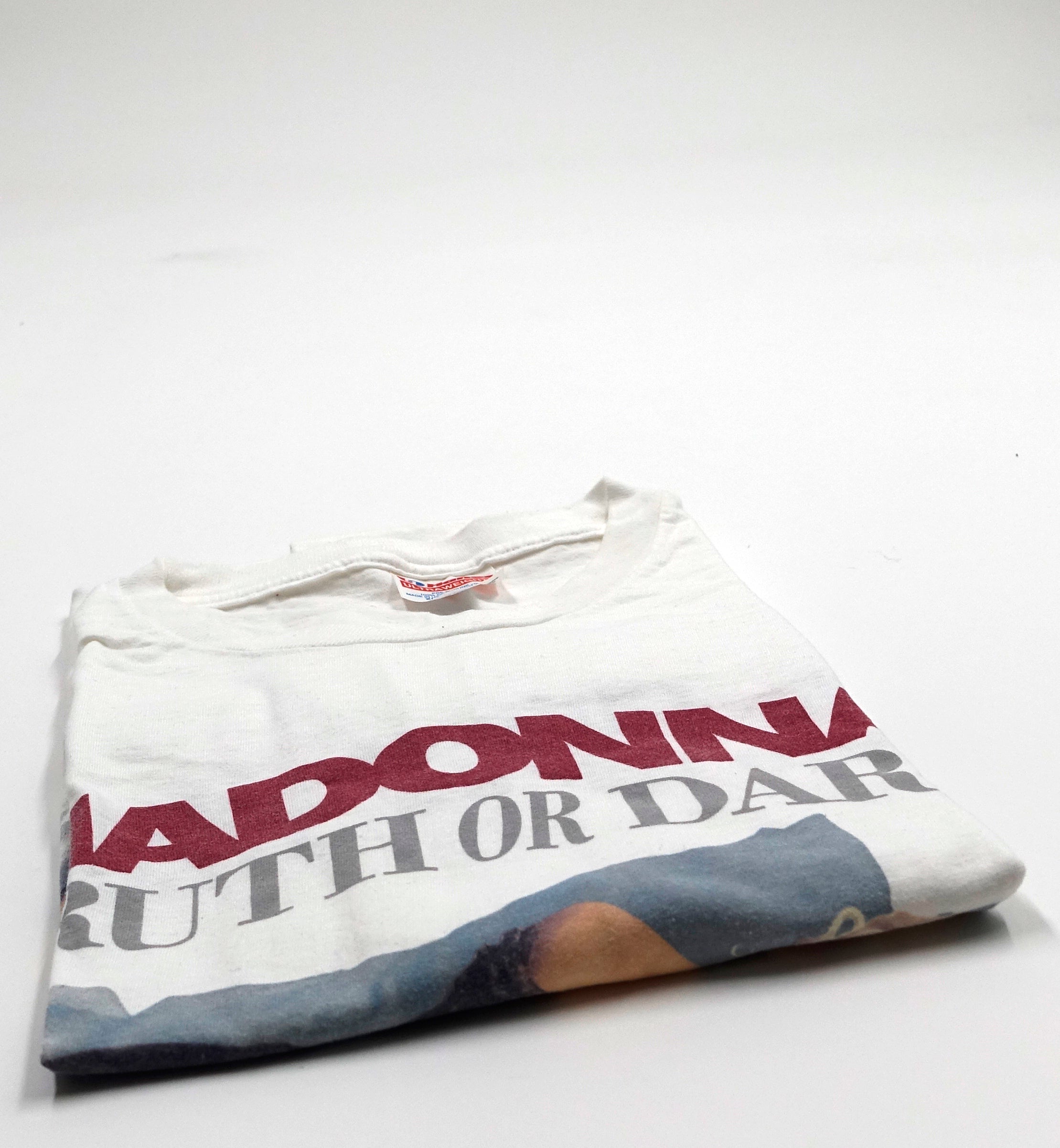 Madonna ‎– Truth Or Dare 1991 (Hanes Ultraweight) Tour Shirt Size XL
