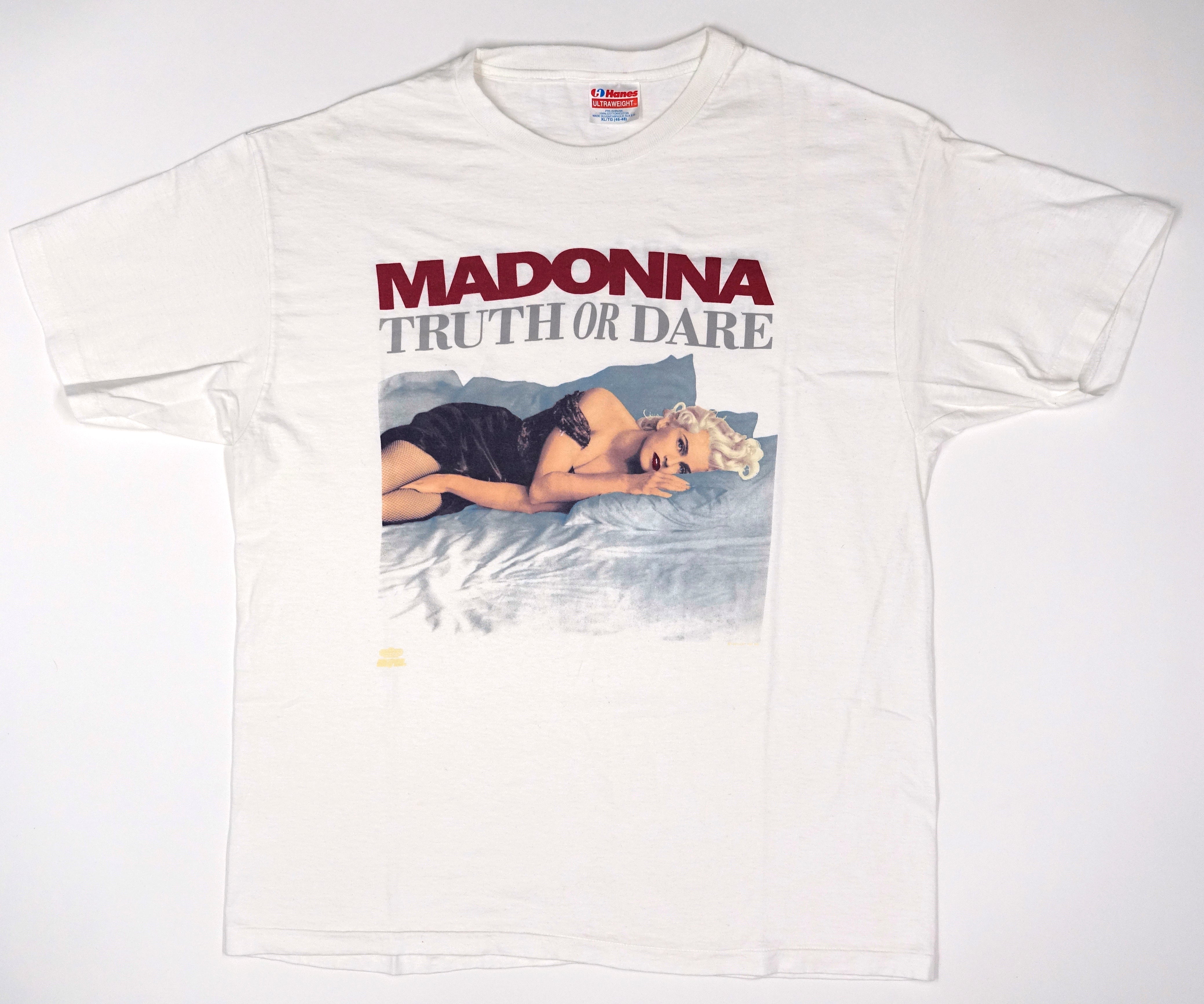 Madonna ‎– Truth Or Dare 1991 (Hanes Ultraweight) Tour Shirt Size XL