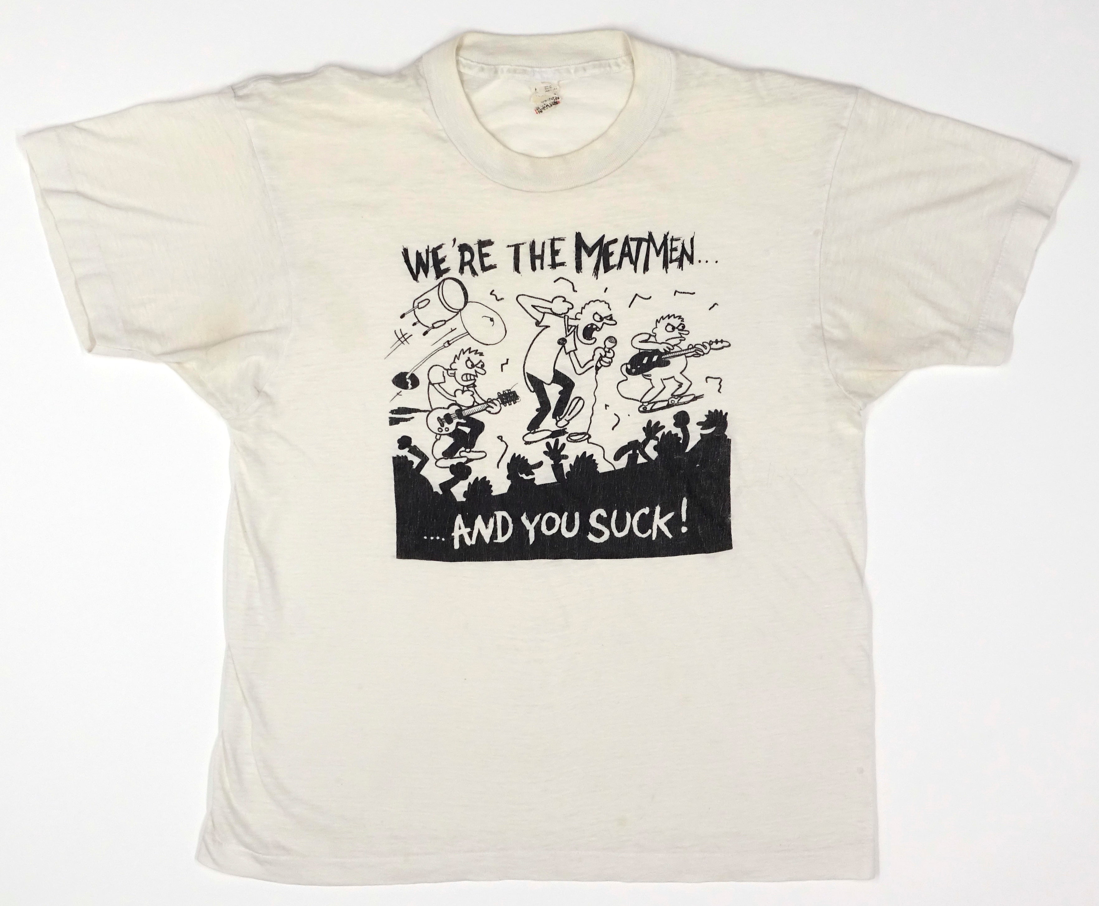 Meatmen - We're The Meatmen And You Suck 90's Tour Shirt Size Large