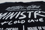 Ministry + Cold Cave - Wax Trax Industrial Accident 2019 Tour Shirt Size Small