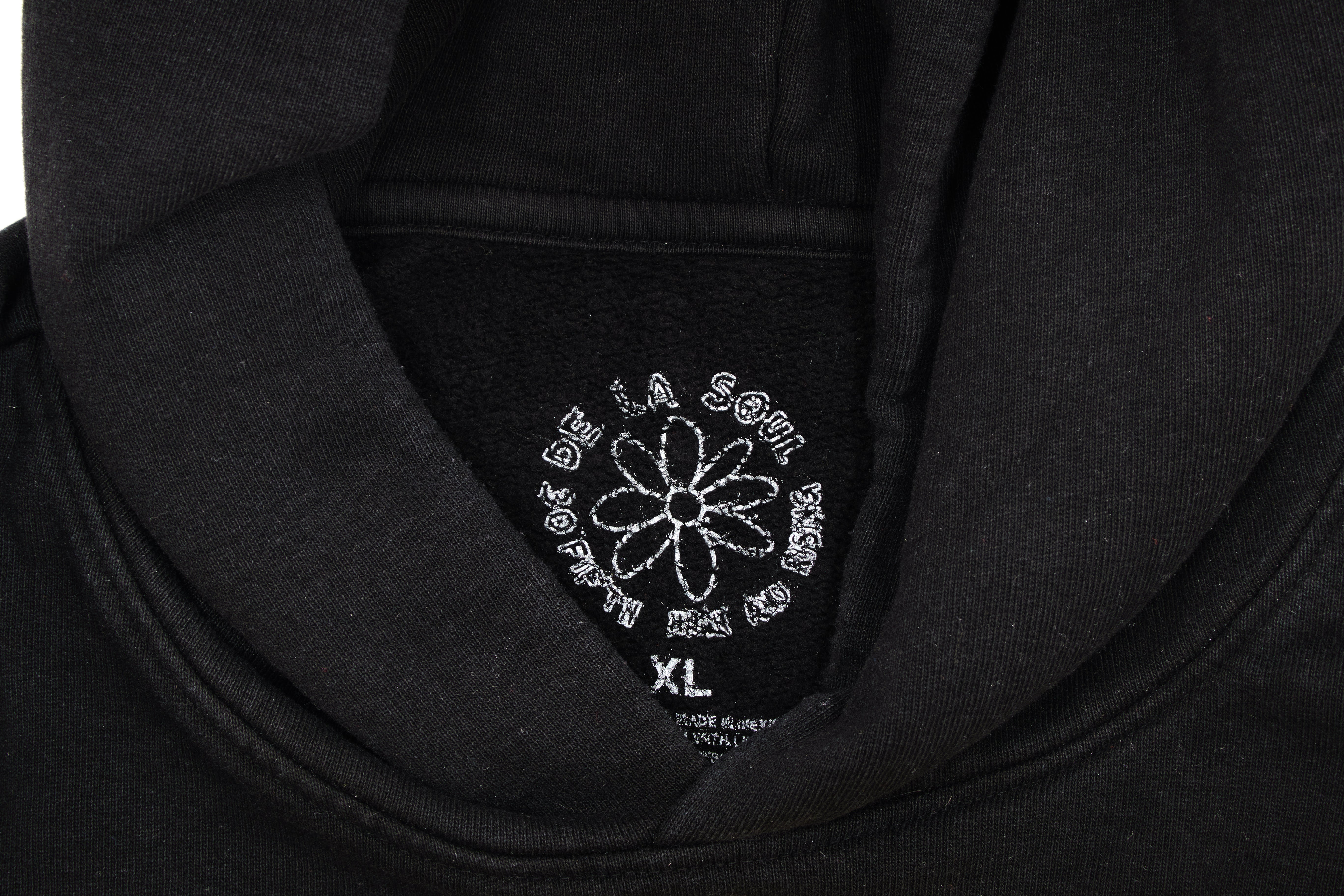 De La Soul ‎– 3 Feet High And Rising 35th Anniversary Hooded Sweat Shirt Size XL