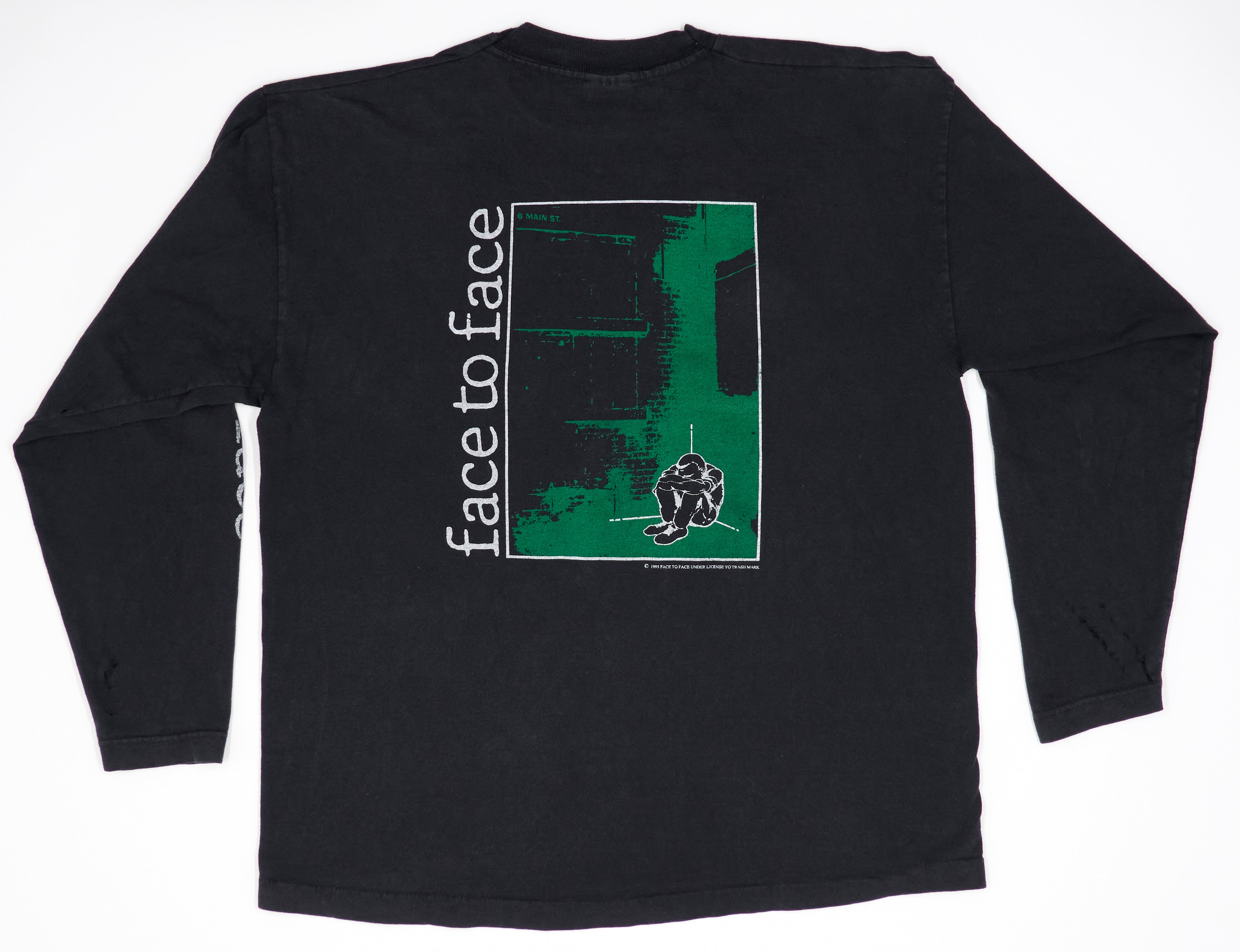 Face To Face – Don't Turn Away 1995 UK Long Sleeve Tour Shirt Size XL