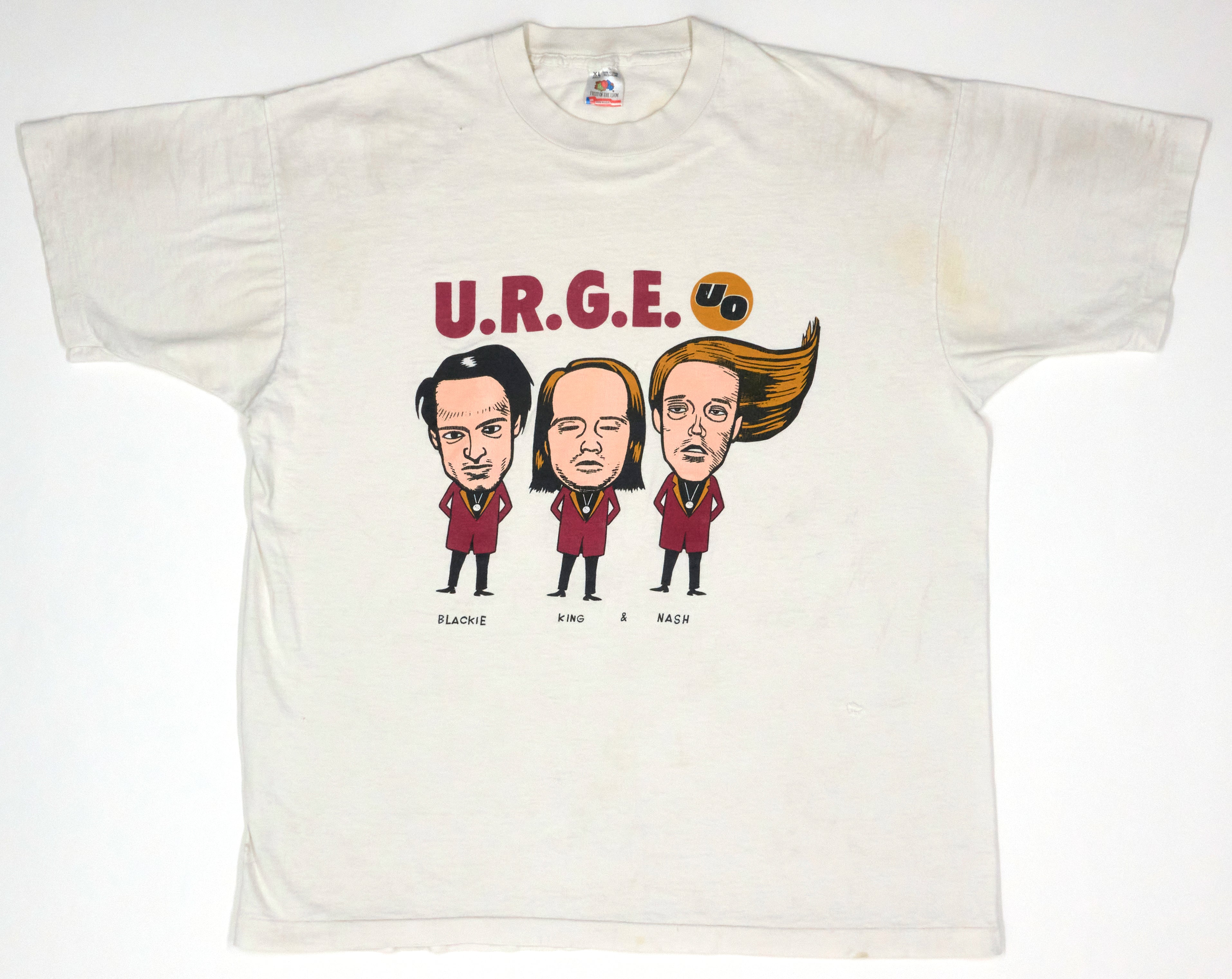 Urge Overkill -  Supersonic Storybook by Daniel Clowes 1991 Tour Shirt Size XL