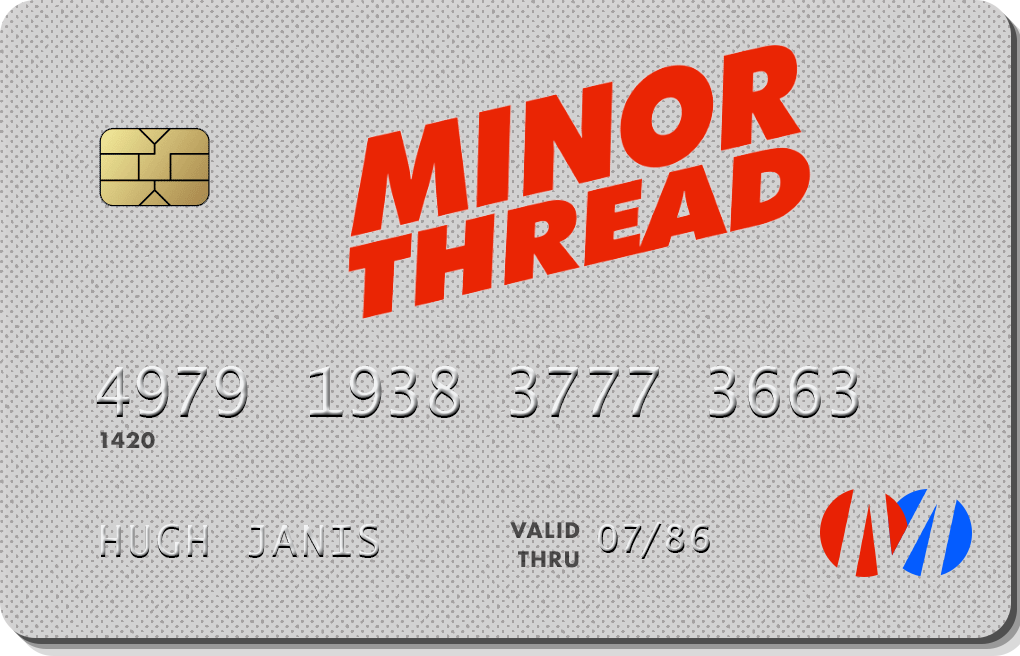 Minorthread Gift Card - For Those Who Are In Need Of A Gift And Have No Idea What to Get.