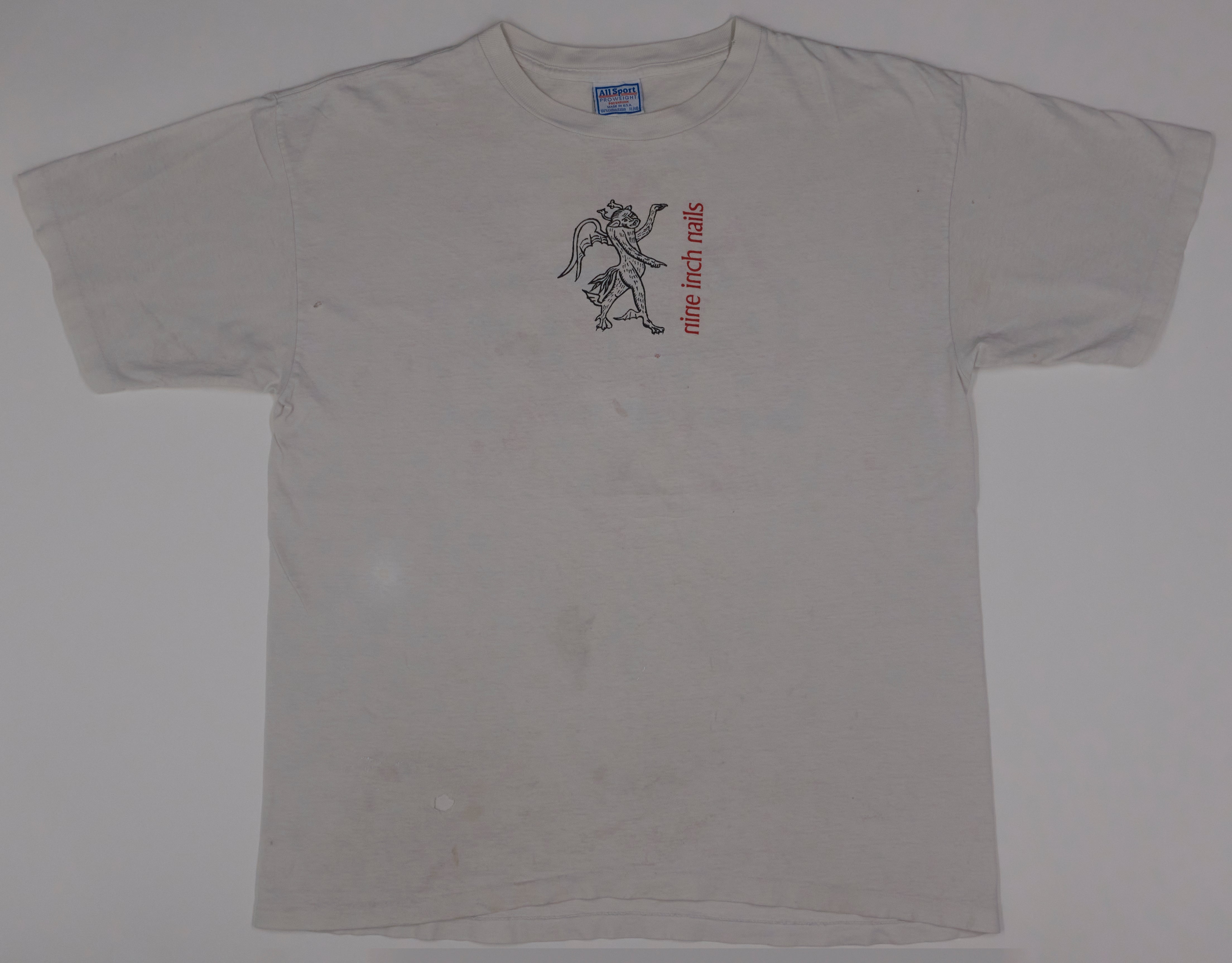 Nine Inch Nails ‎– Raspberry Devil 1995 Tour Shirt Size XL