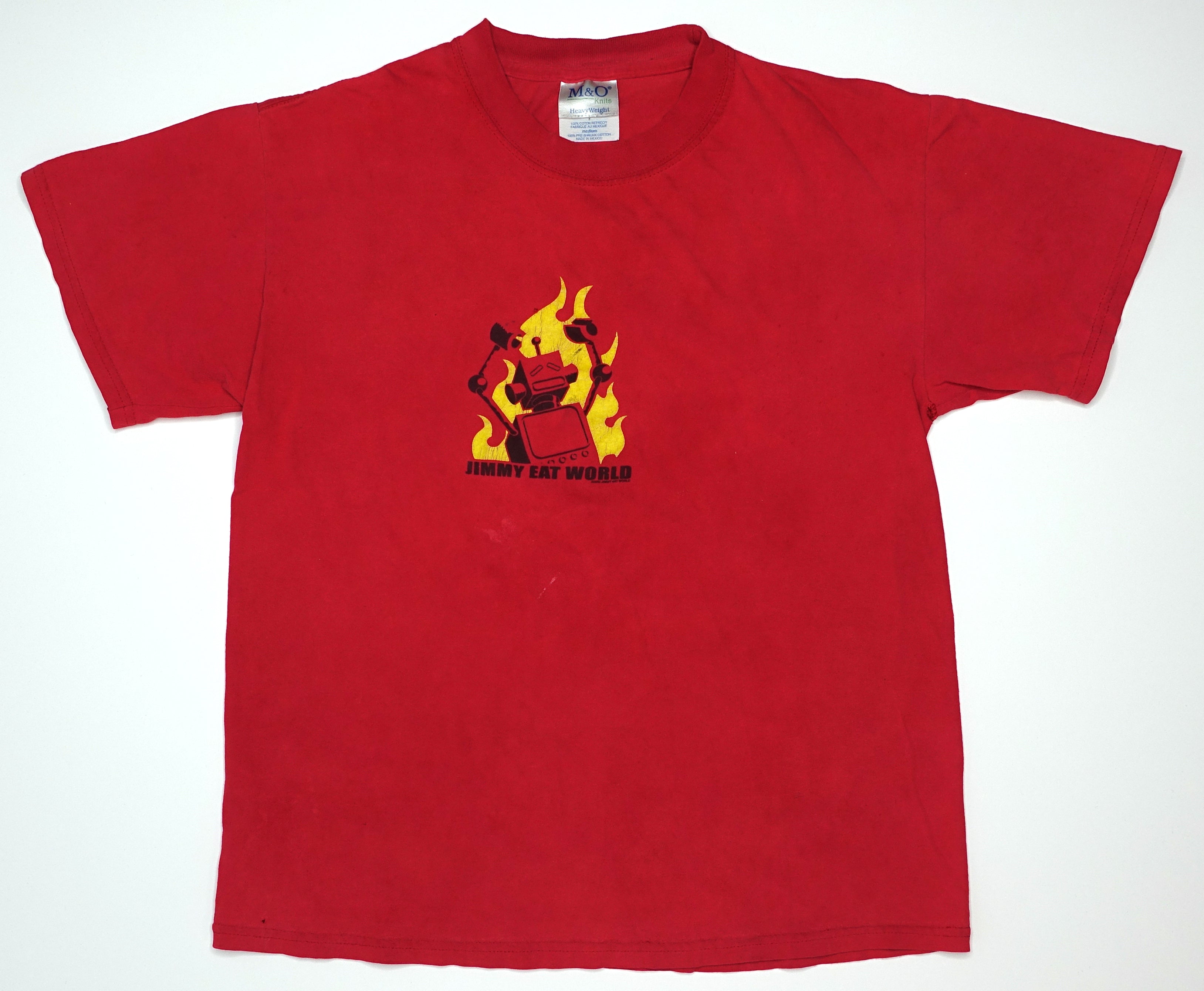 Jimmy Eat World - Flaming Robot USA 2002 Tour Shirt Size Medium