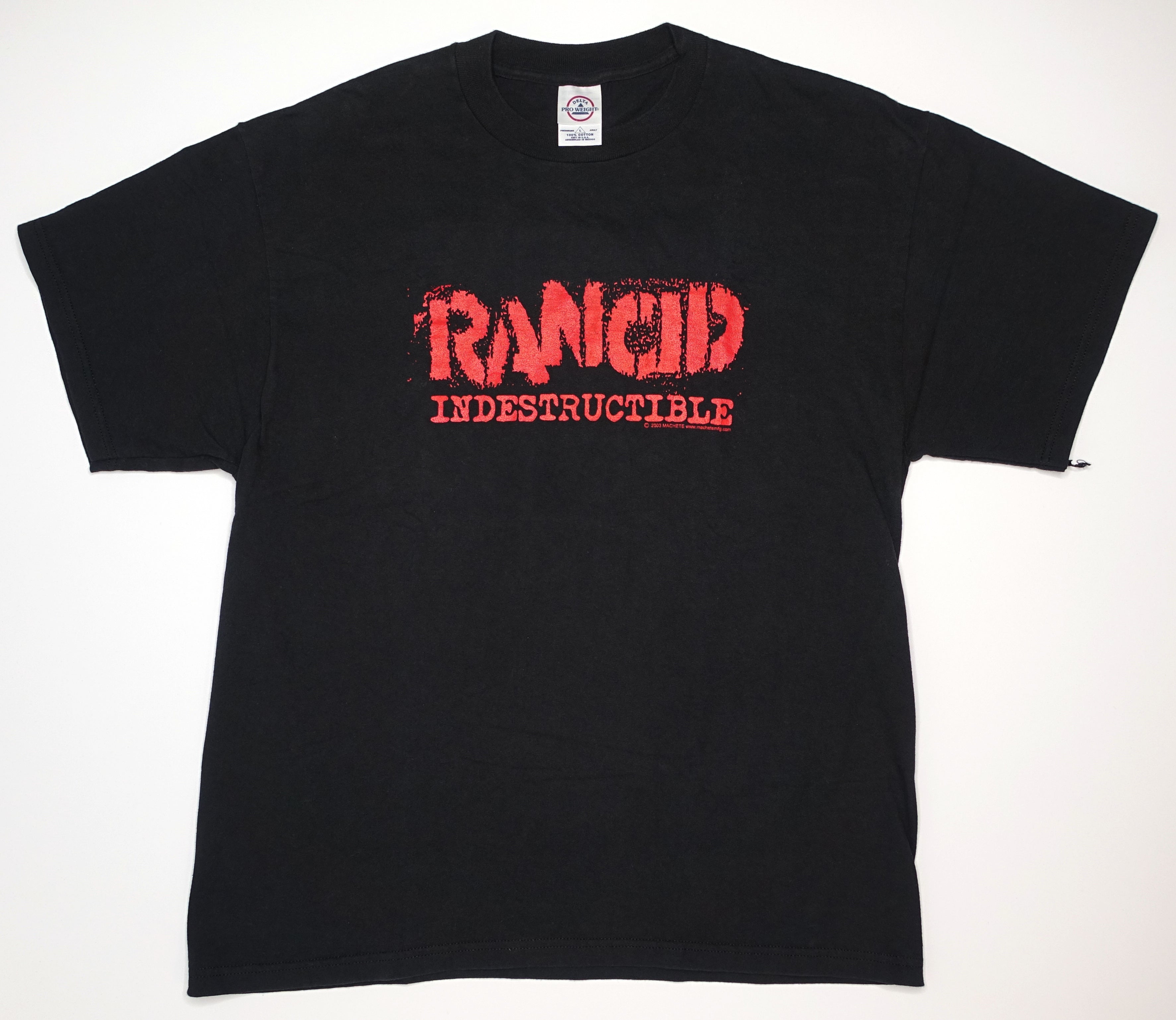 Rancid - Indestructible 2003 Promo Shirt Size Large