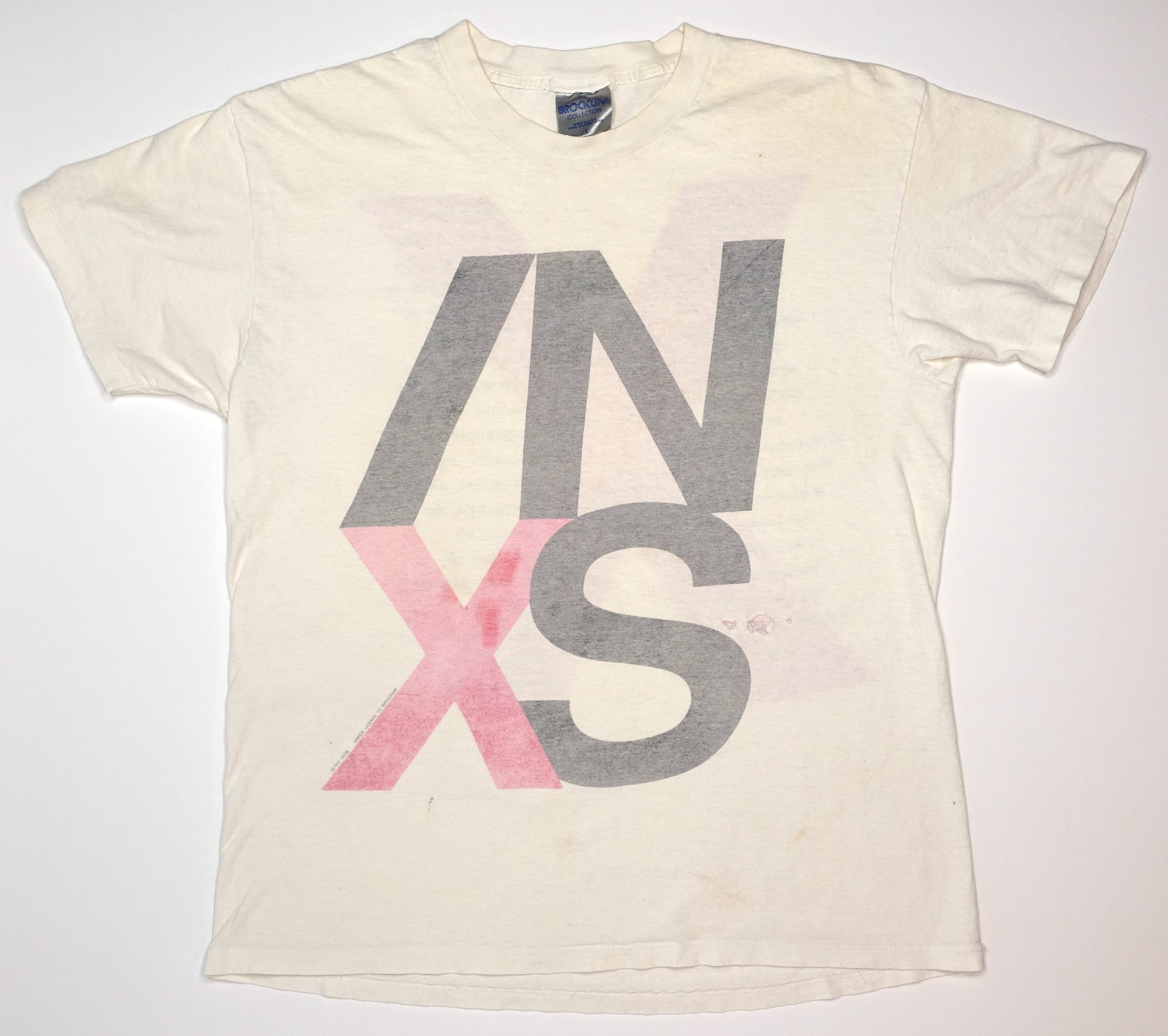INXS - X North American 1991 Tour Shirt Size Large