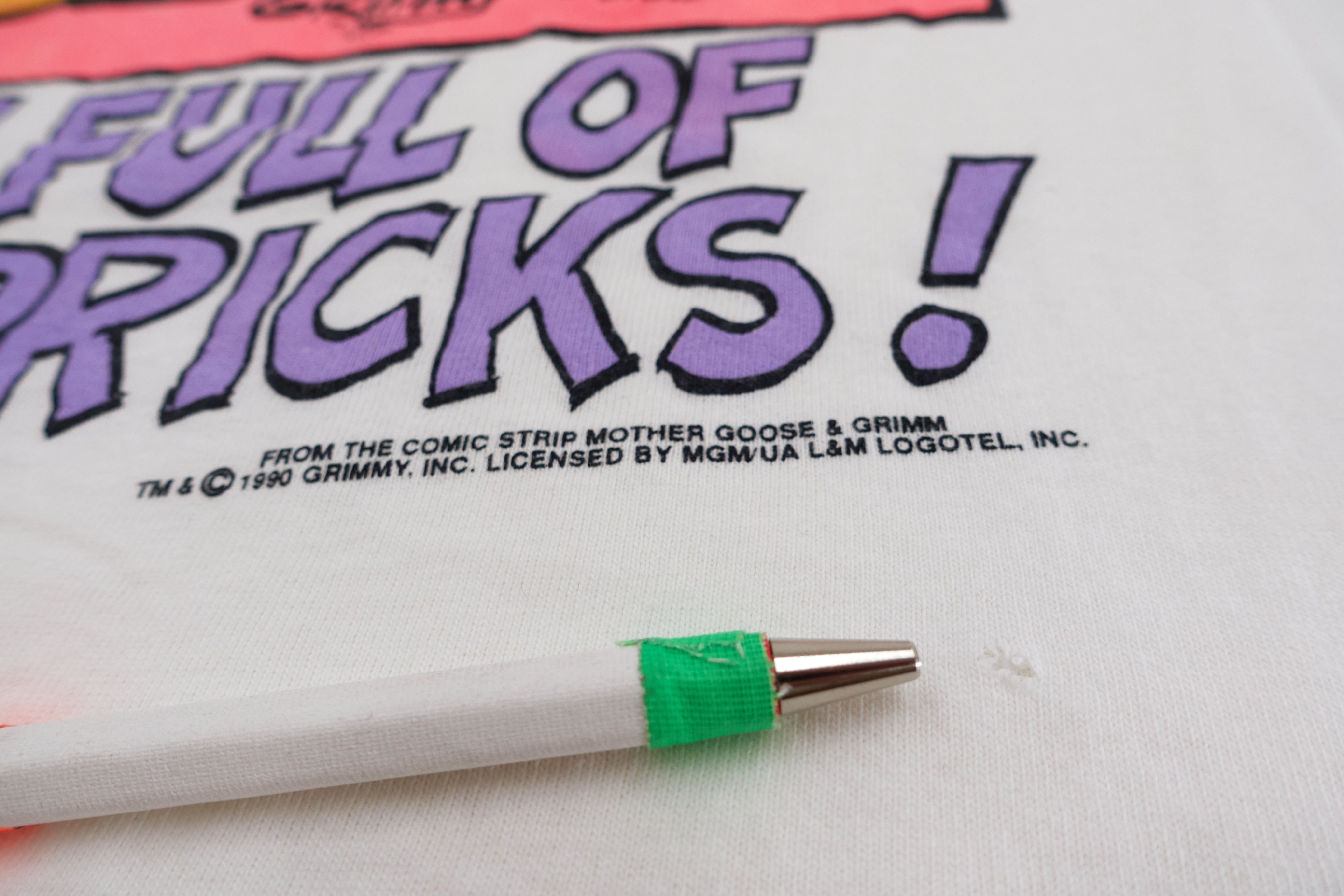 Mother Goose and Grimm - Grimm Life Is Full Of Little Pricks! 1990 Shirt Size Large