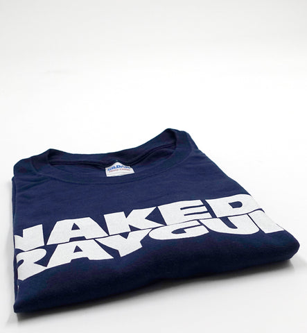 Naked Raygun – White on Navy Logo 00's Shirt Size XXL