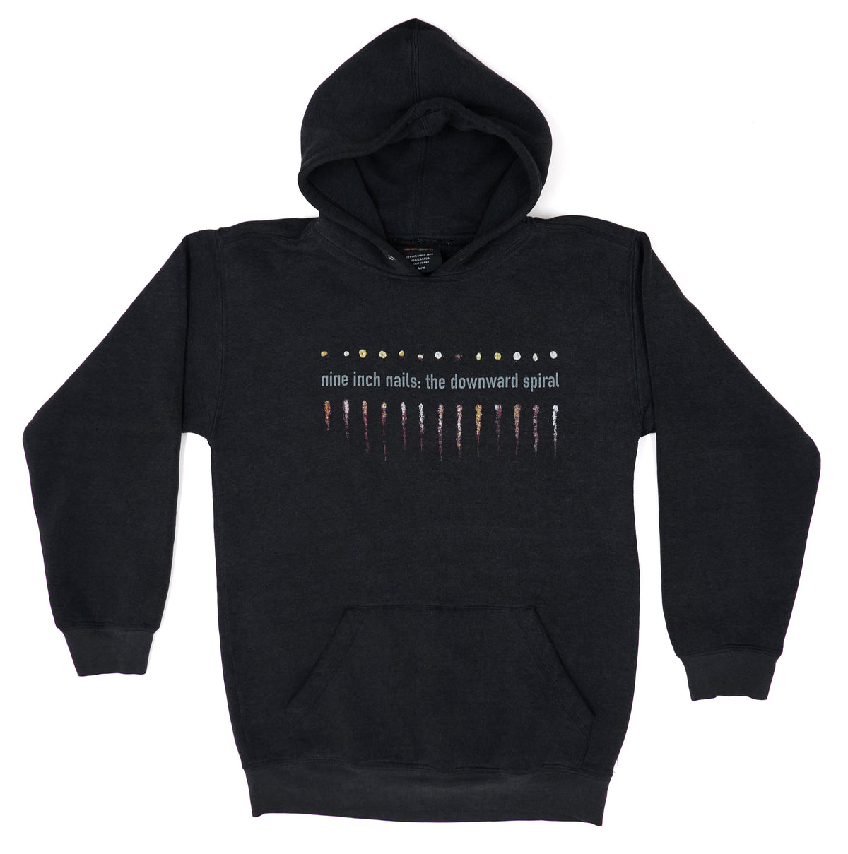 Nine Inch Nails – The Downward Spiral Self Destruct 1994 Tour Hooded Sweat Shirt Size Medium
