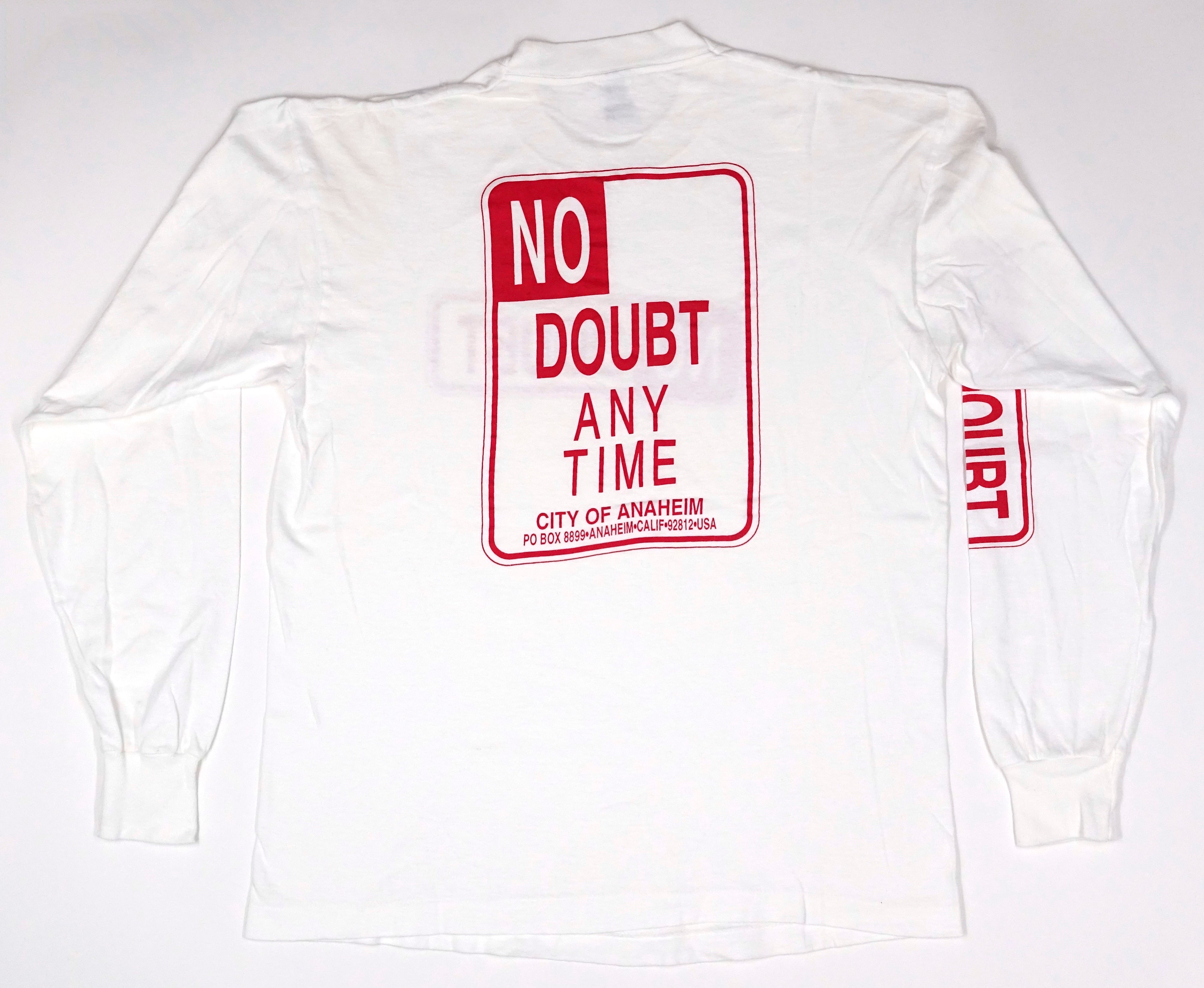 No Doubt - City Of Anaheim Street Sign 1995 Tour Long Sleeve Shirt Size Large