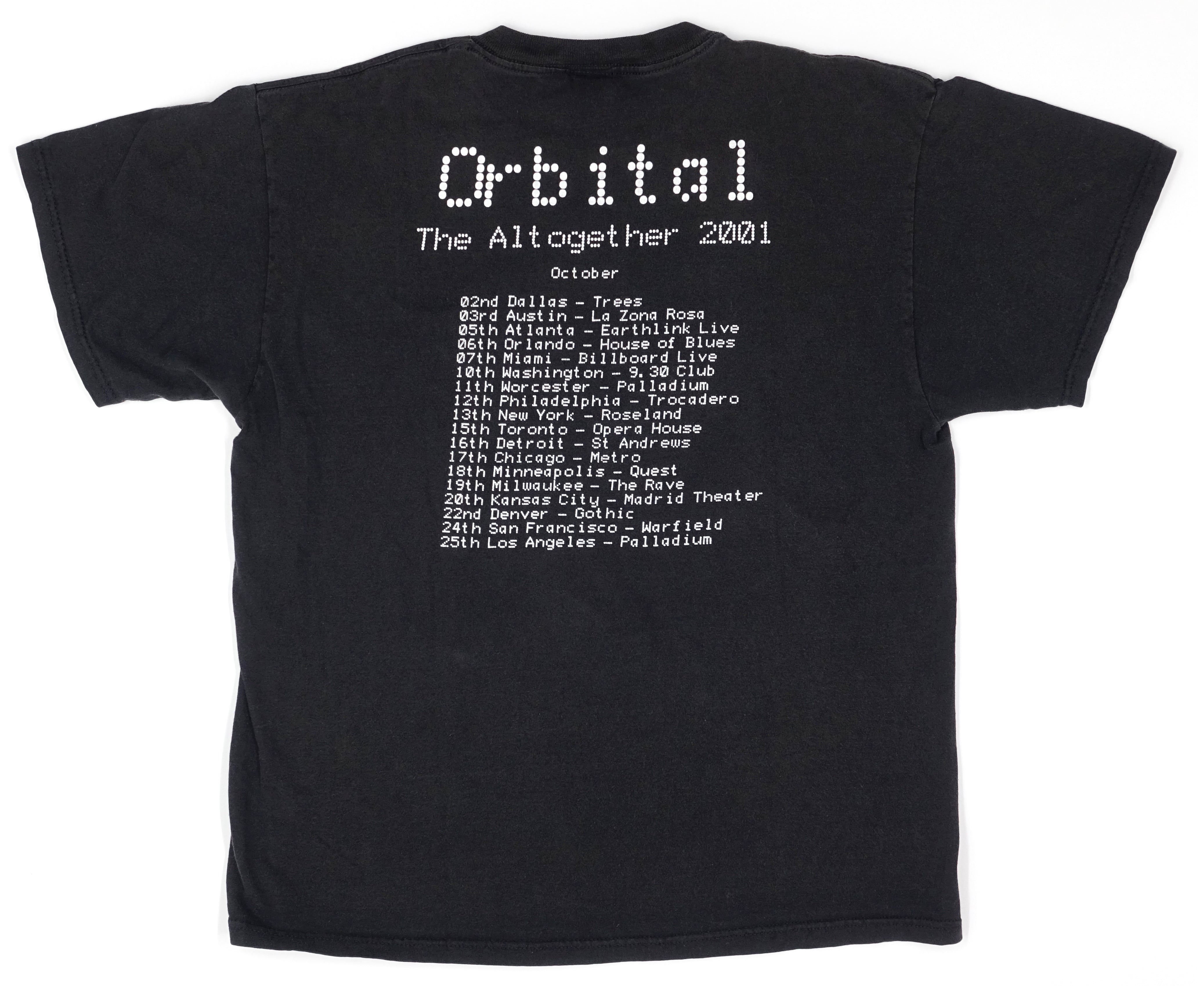 Orbital - the Altogether 2001 Tour Shirt Size Large