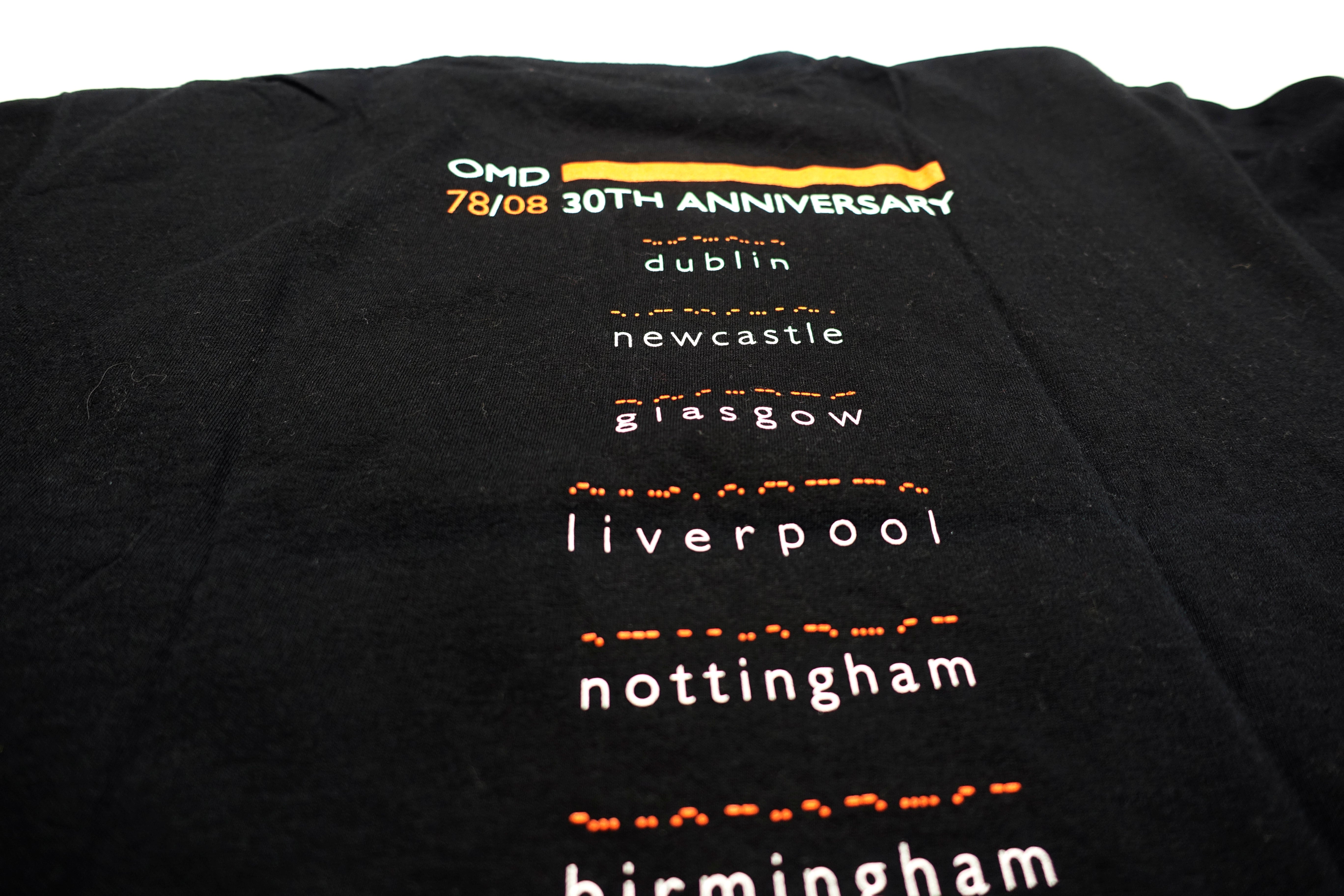 Orchestral Manoeuvres In The Dark (OMD) - Messages 30th Anniversary 2008 UK Tour Shirt Size Large