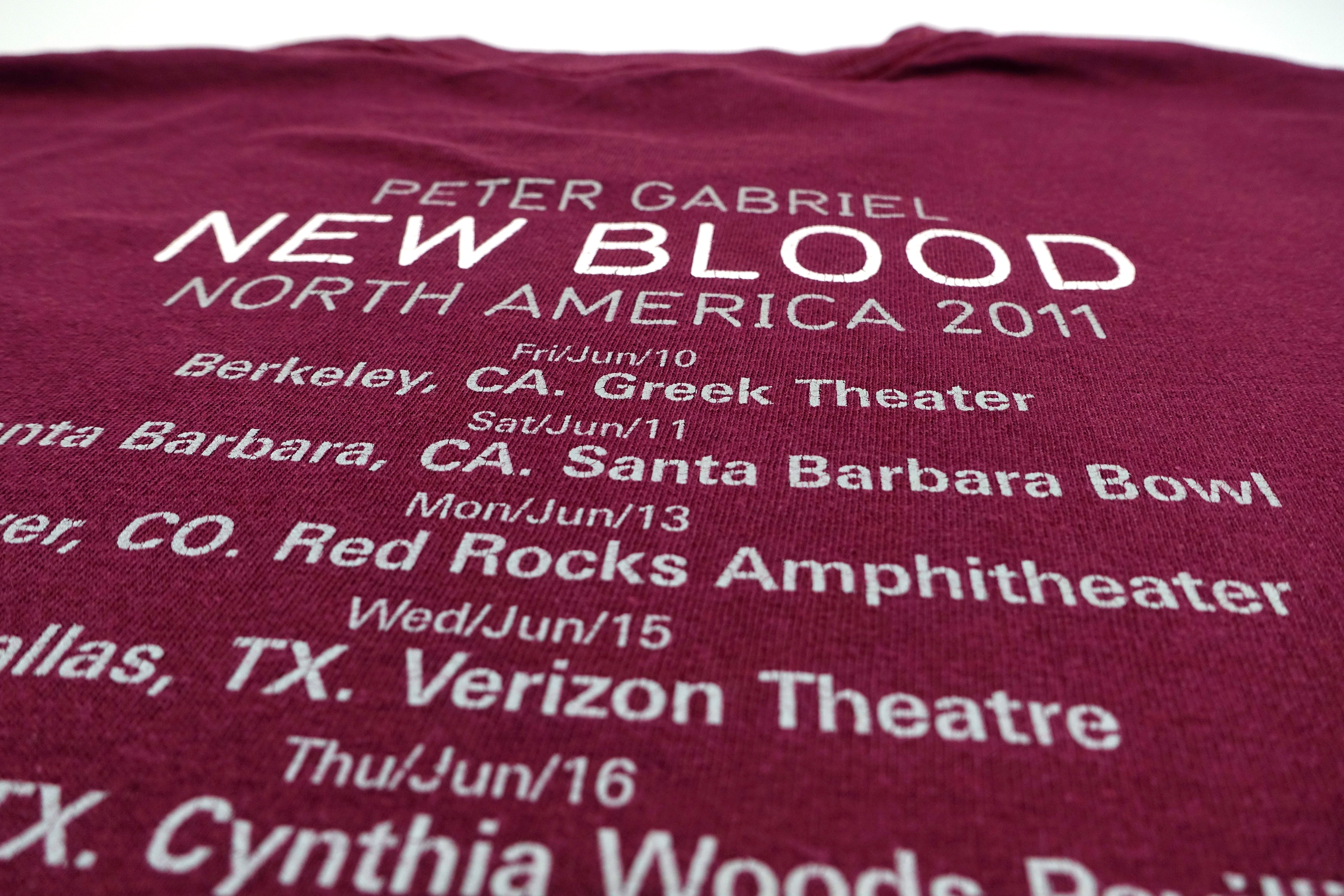 Peter Gabriel - New Blood North America 2011 Tour Shirt Size Large