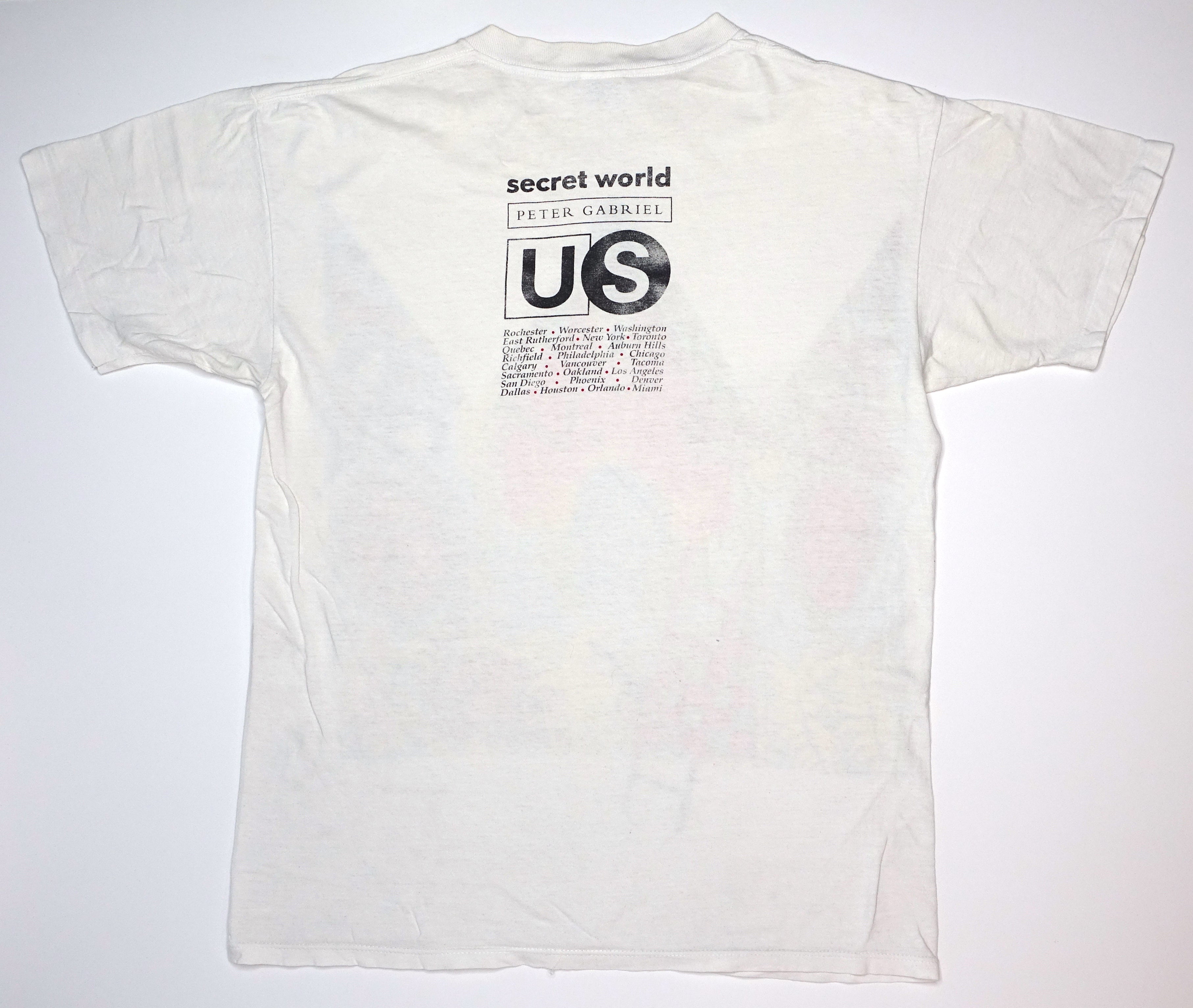 Peter Gabriel - Secret World US 1992 Tour Shirt Size Large