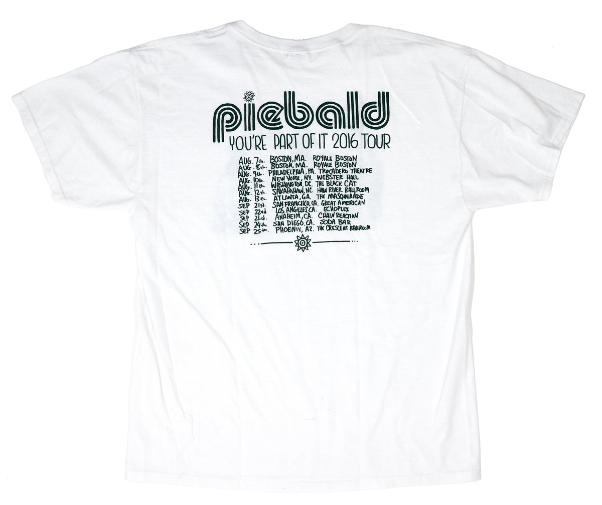Piebald - You're Part Of It 2016 Tour Shirt Size Large