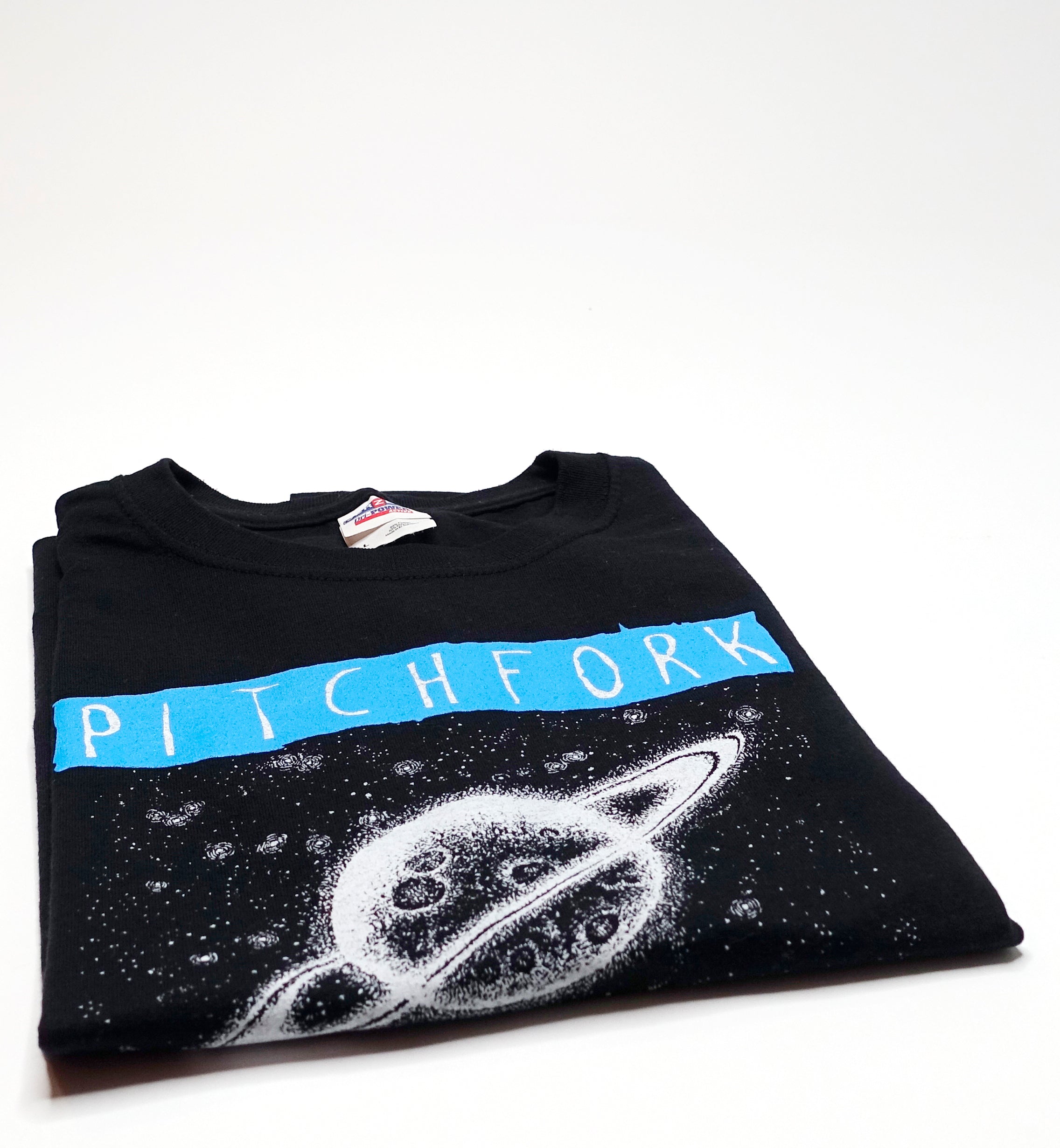 Pitchfork - Saturn Outhouse 2/C 2 Sided (Bootleg By Me) Shirt Size Large