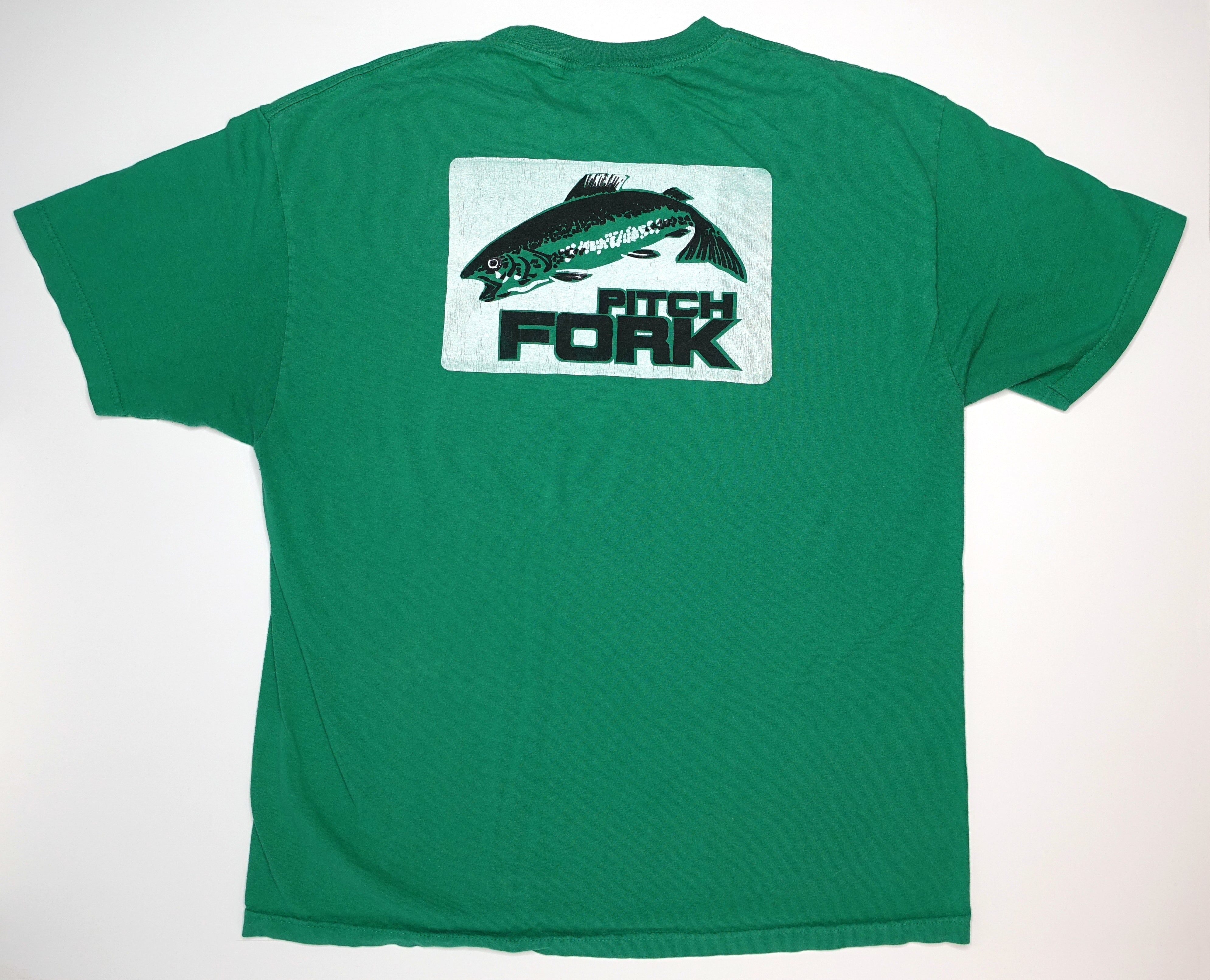 Pitchfork - Trout Apples Logo Tour Shirt Green Size XL