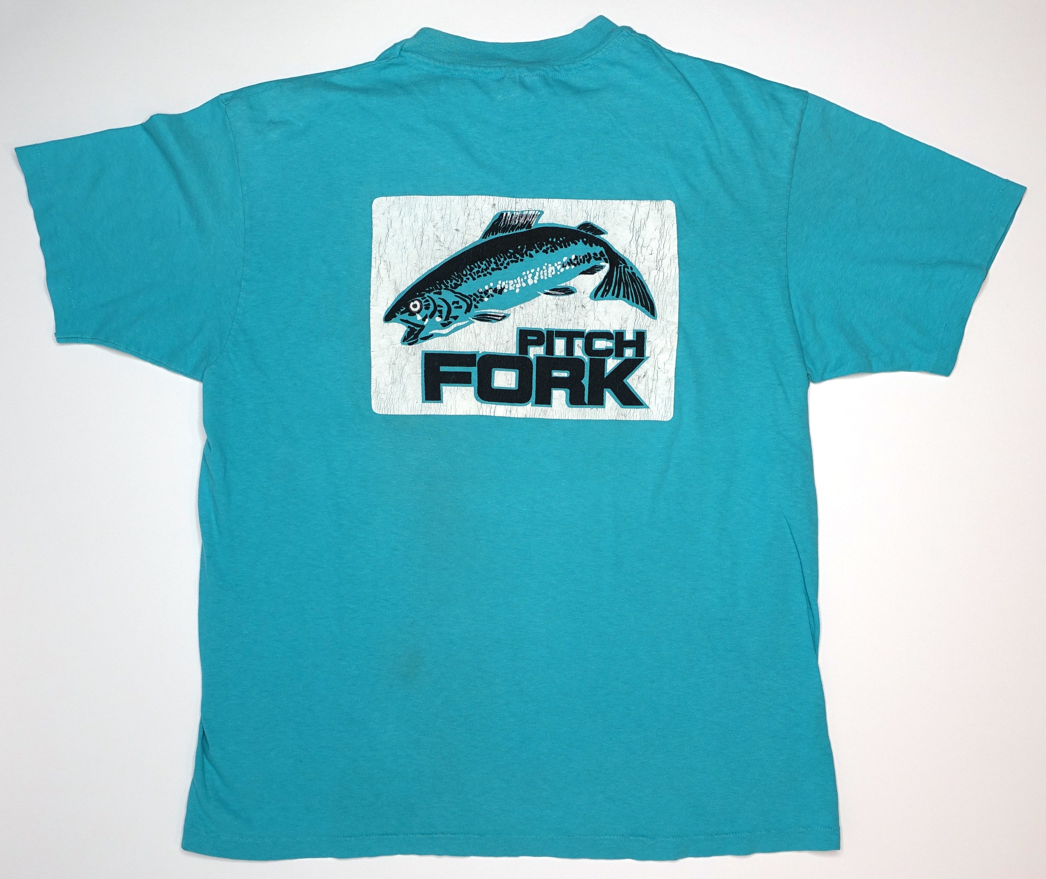 Pitchfork - Trout Apples Logo Tour Shirt Blue Size XL