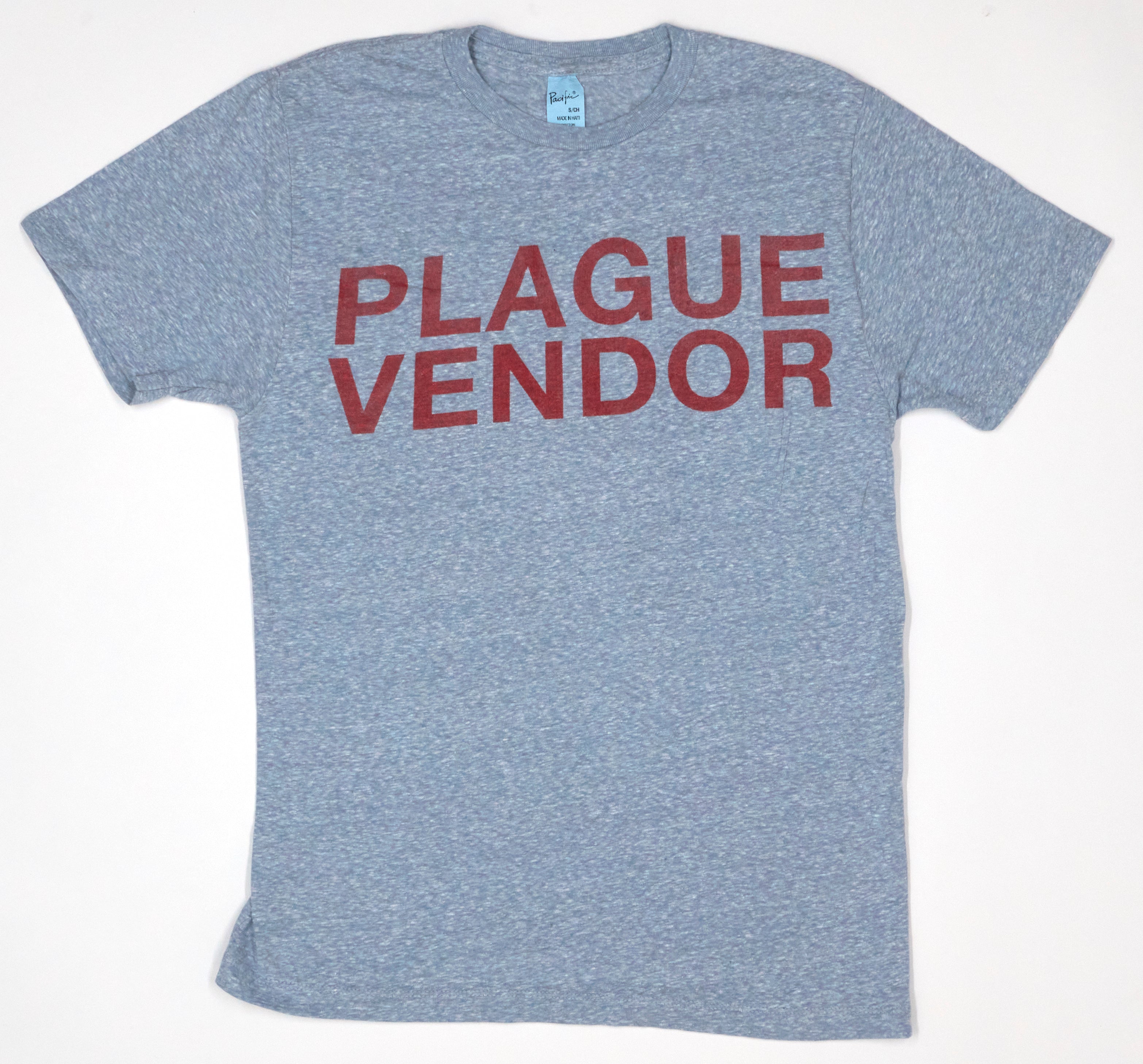 Plague Vendor - Red On Blue Logo 2015 Tour Shirt Size Small