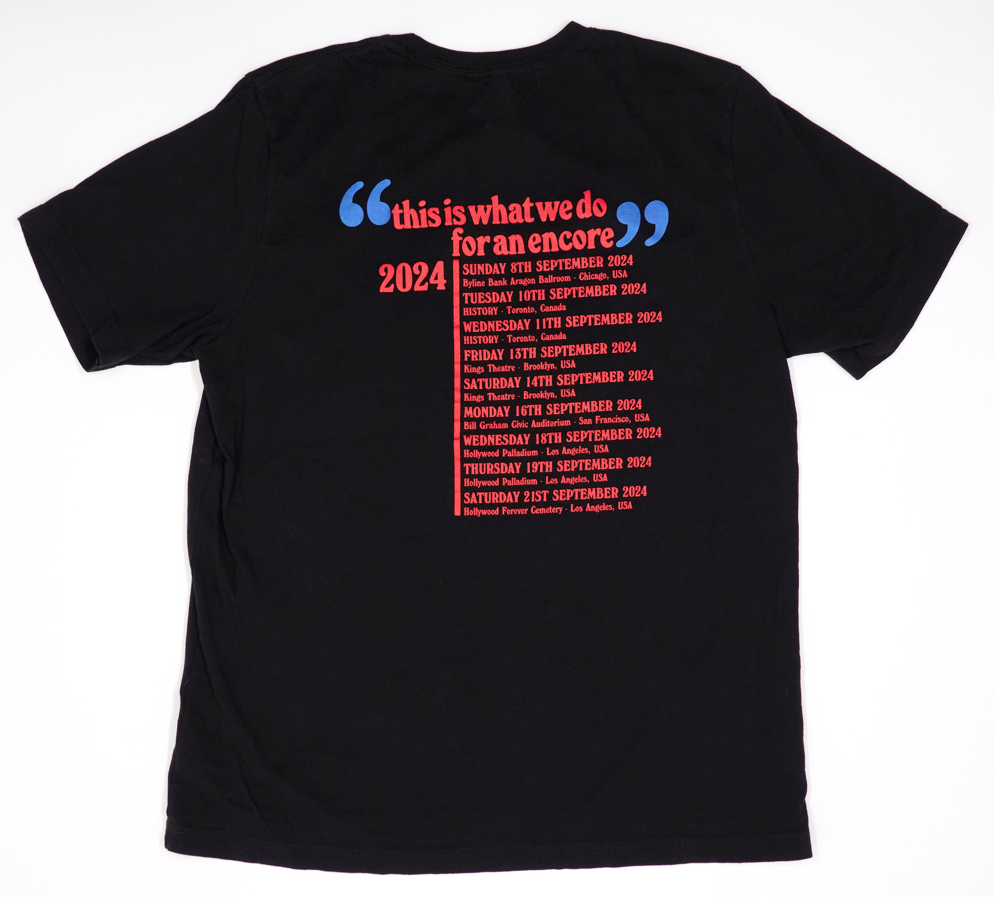 Pulp - This Is What We Do For An Encore 2024 Tour Shirt NEW Size XL