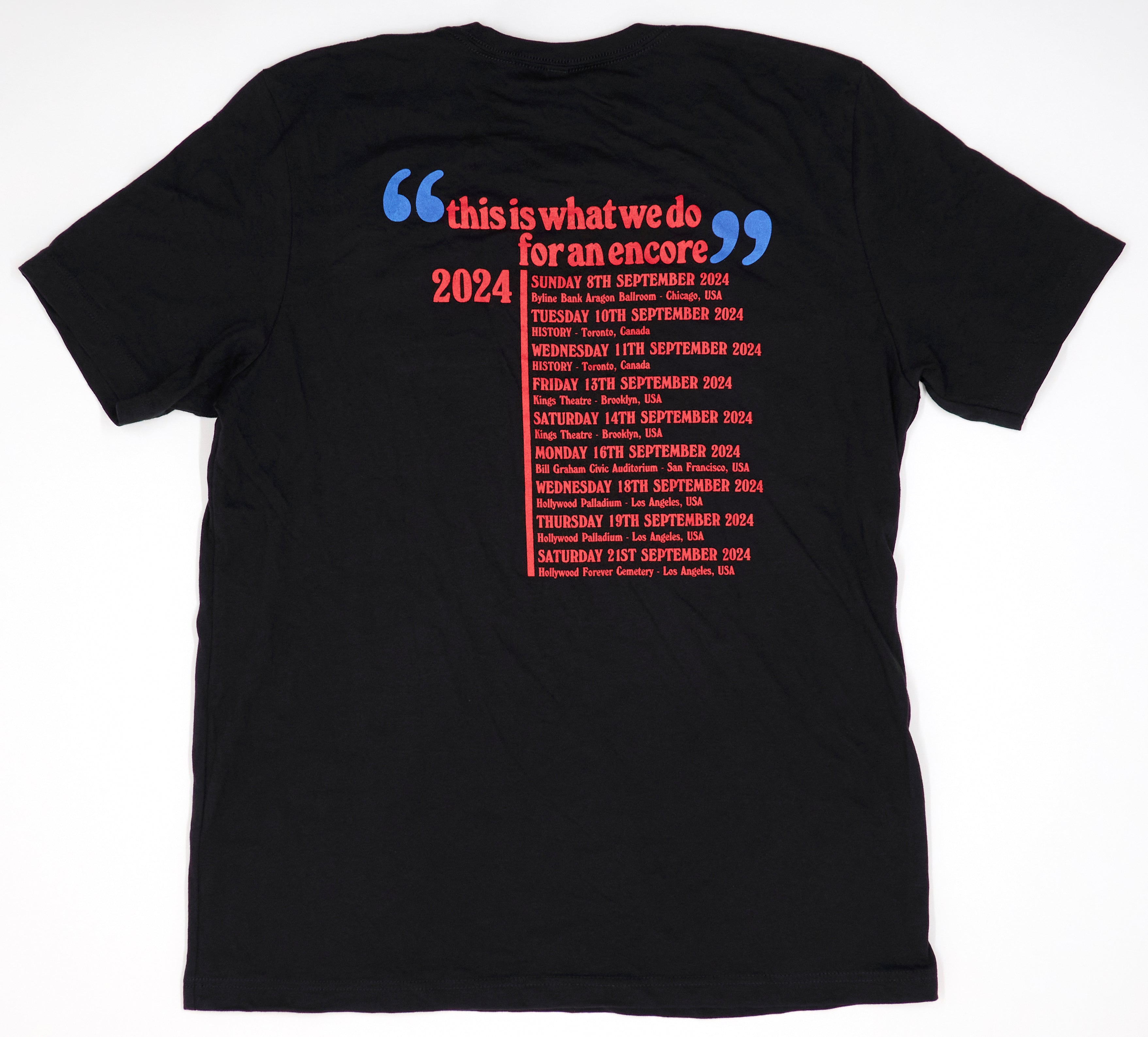 Pulp - This Is What We Do For An Encore 2024 Tour Shirt Size XL