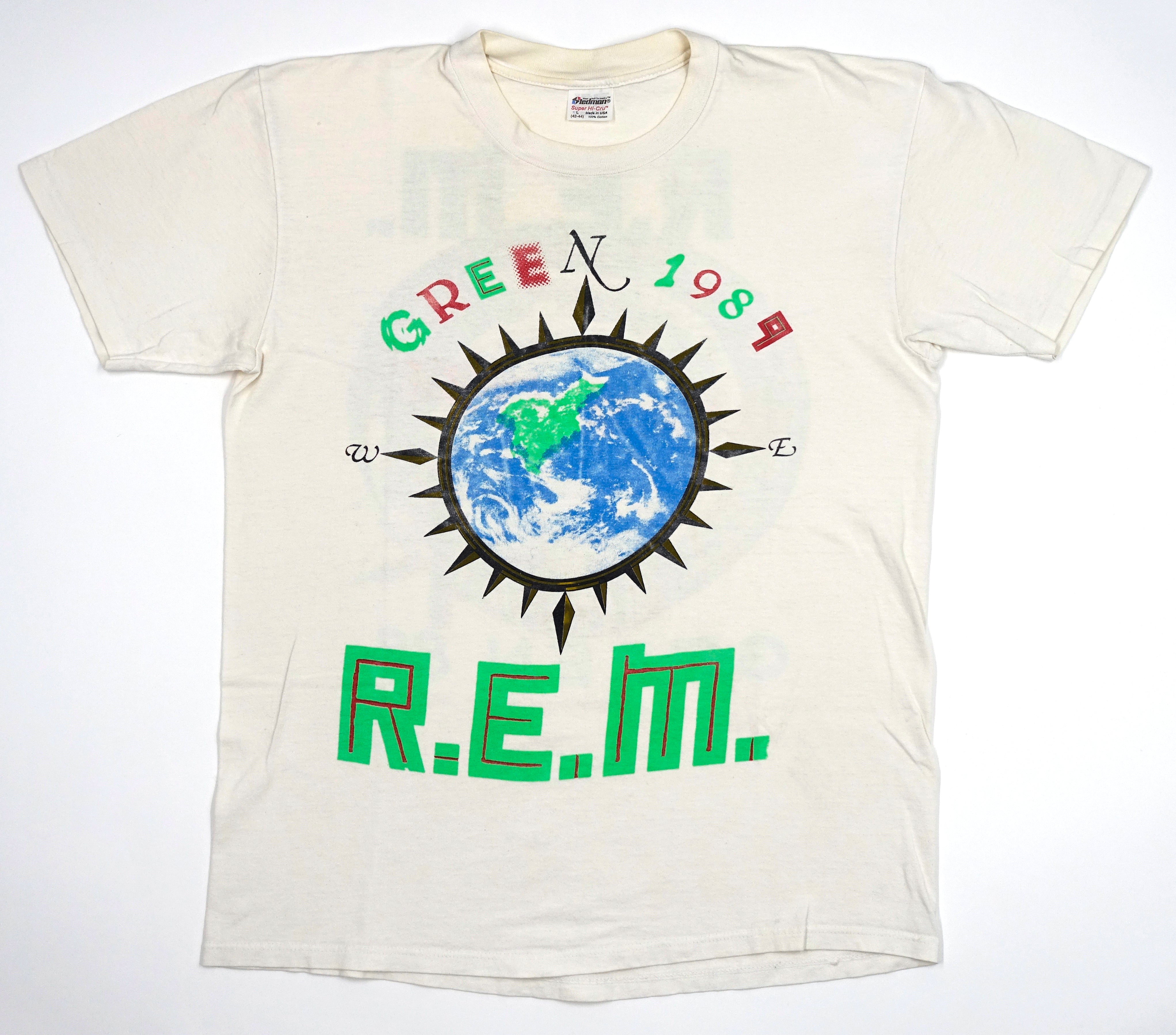 R.E.M. – Green 1989 North American Sold Out Tour Shirt Size Large