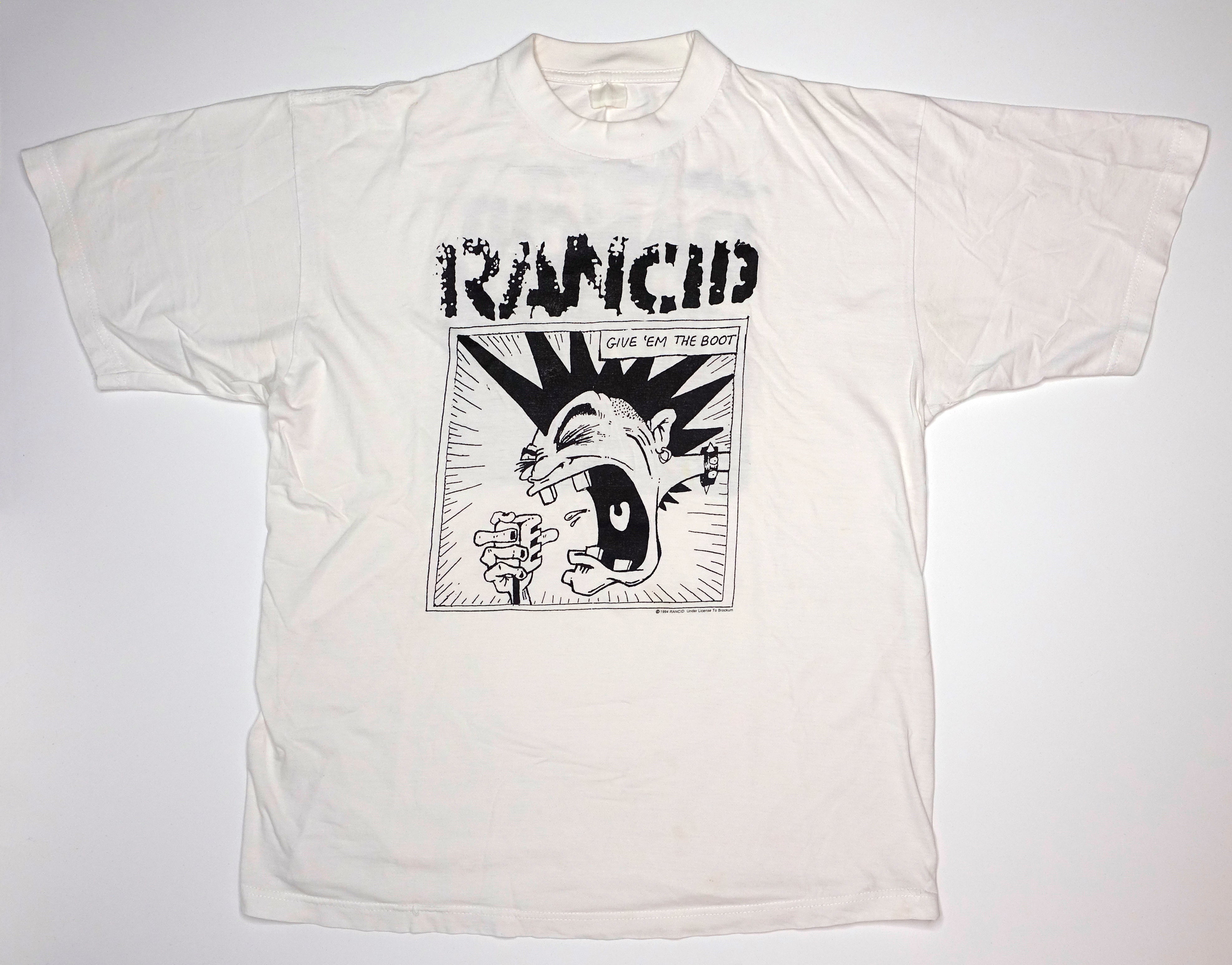 Rancid - Give 'Em The Boot / Let's Go 1994 Tour Shirt Size XL