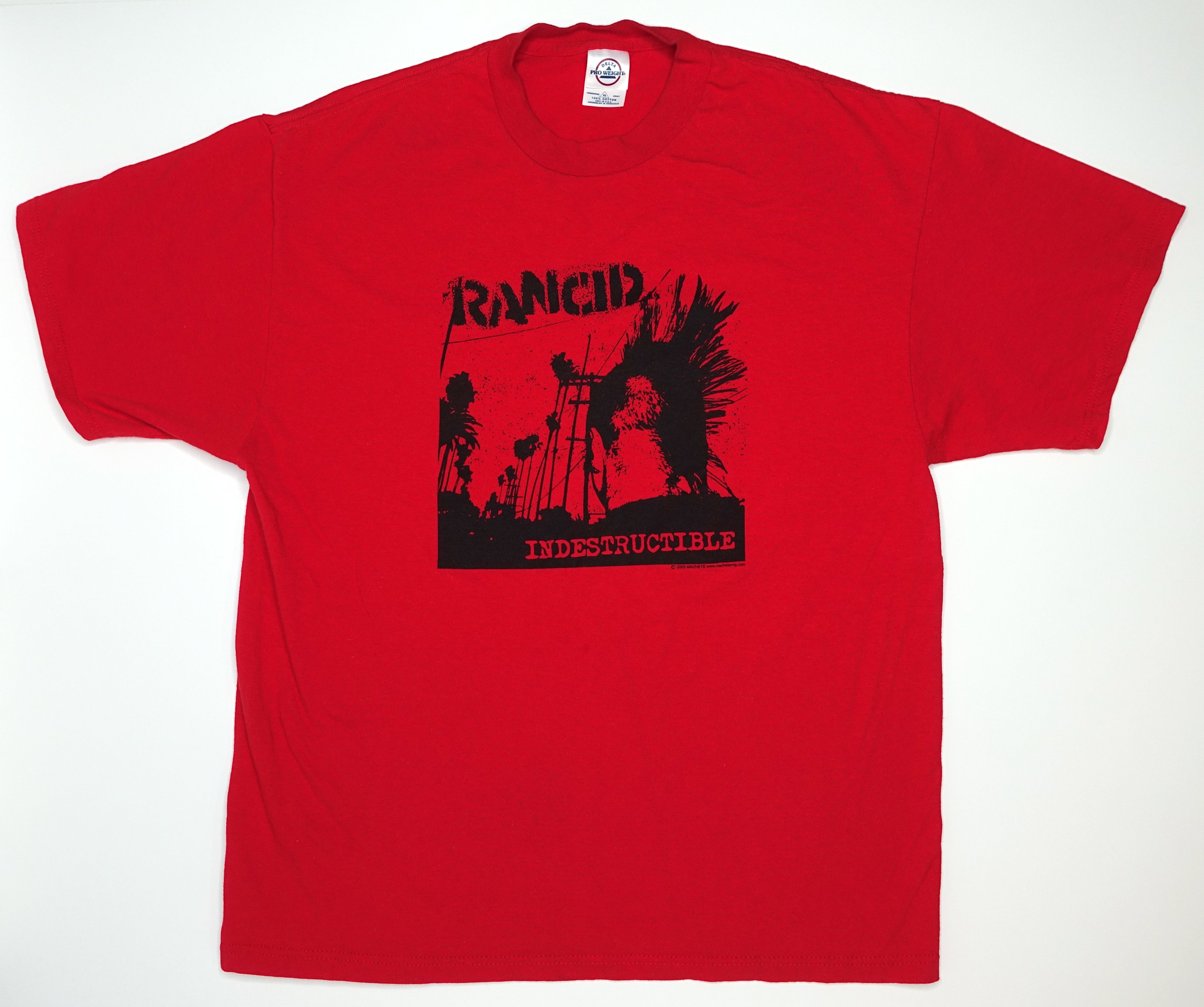 Rancid - Indestructible 2003 Tour Shirt Size XL