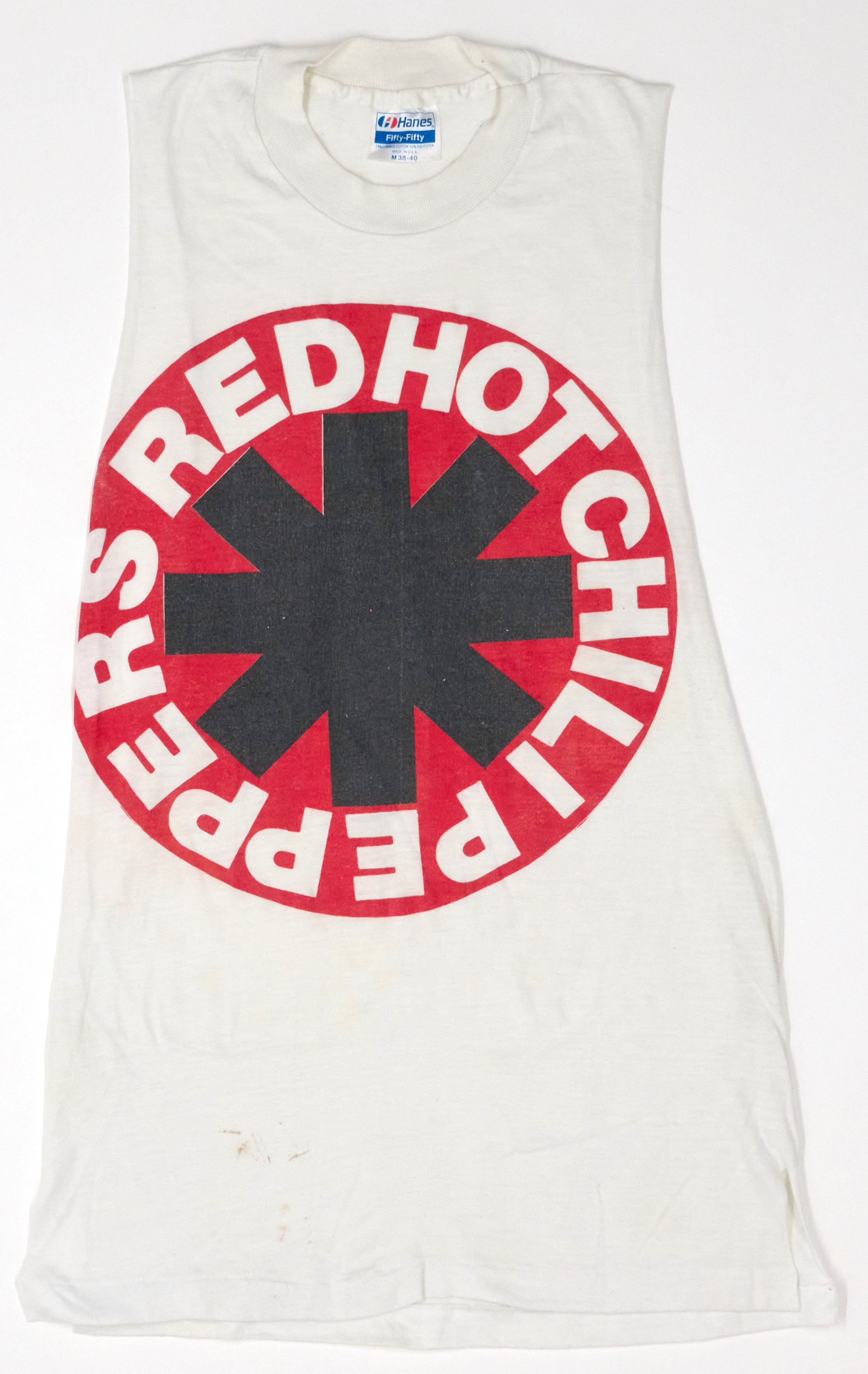 Red Hot Chili Peppers - Red Orca Logo 1988 Tour Shirt (Sleeves Chopped) Size Medium