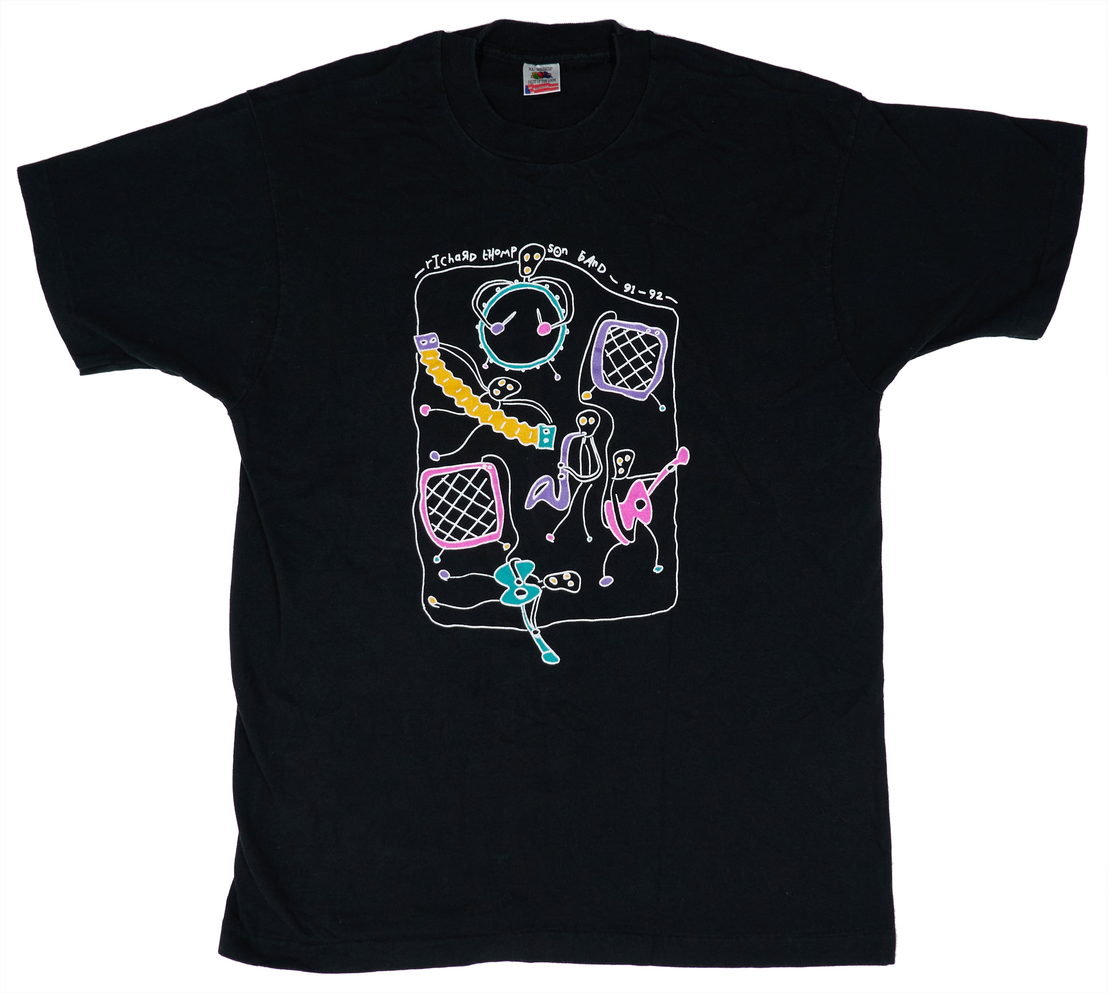 Richard Thompson Band - Rumor And Sigh 91-92 Tour Shirt Size XL