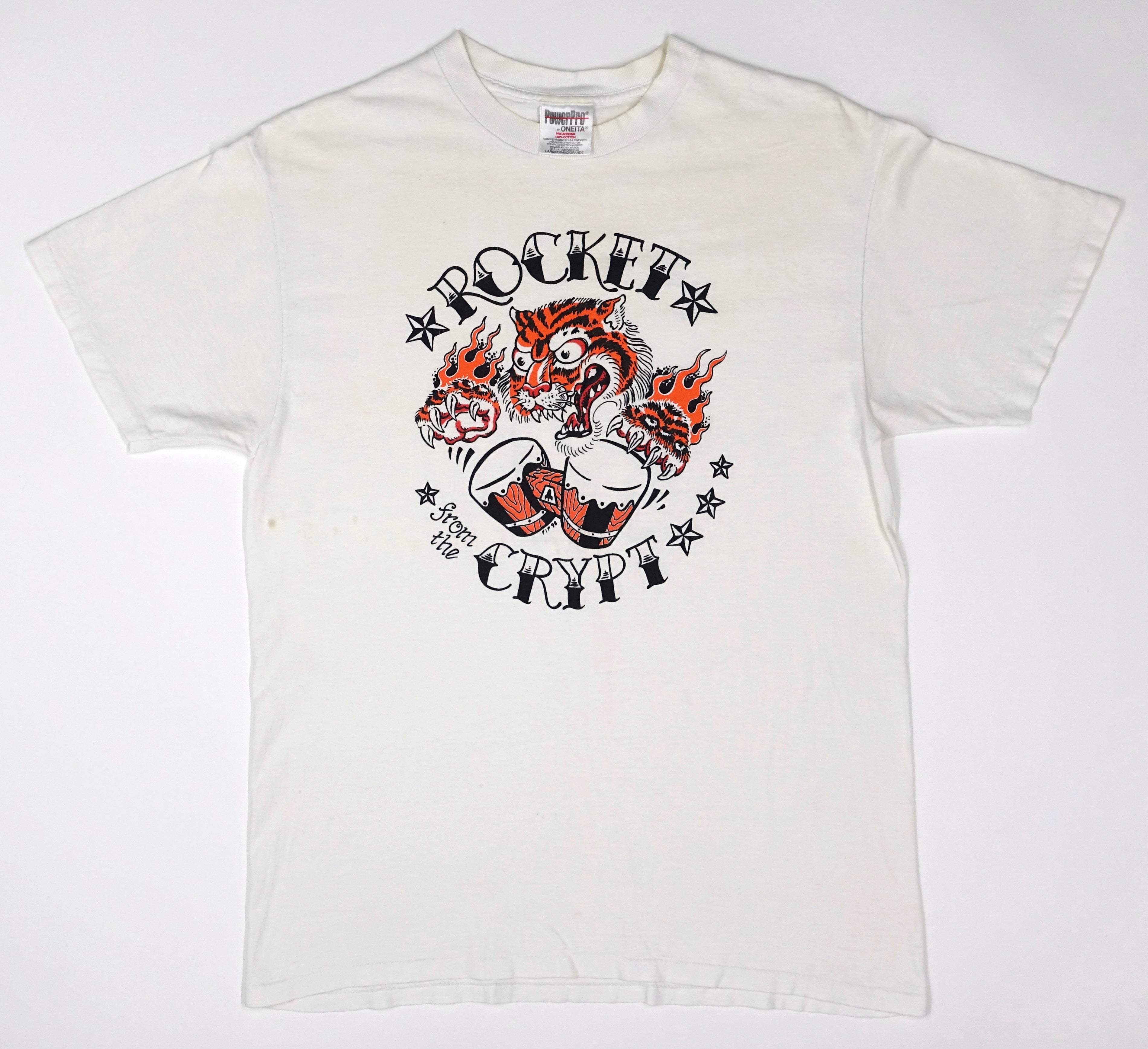 Rocket From the Crypt - Tiger W/ Bongos 1998 Tour Shirt (Oneita) Size Large