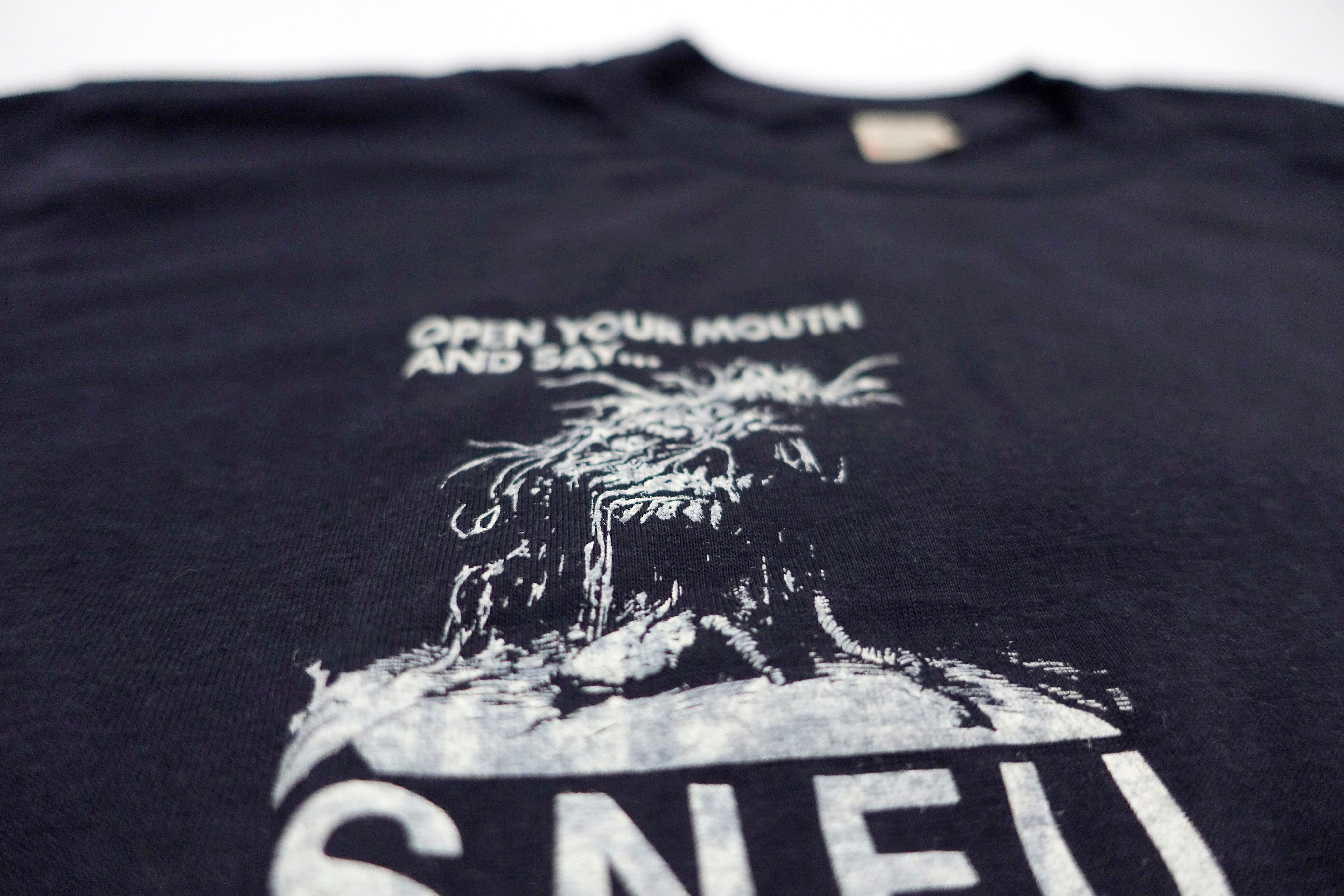 SNFU - Fish Lettering Right Pocket Print Tour Shirt Size Large