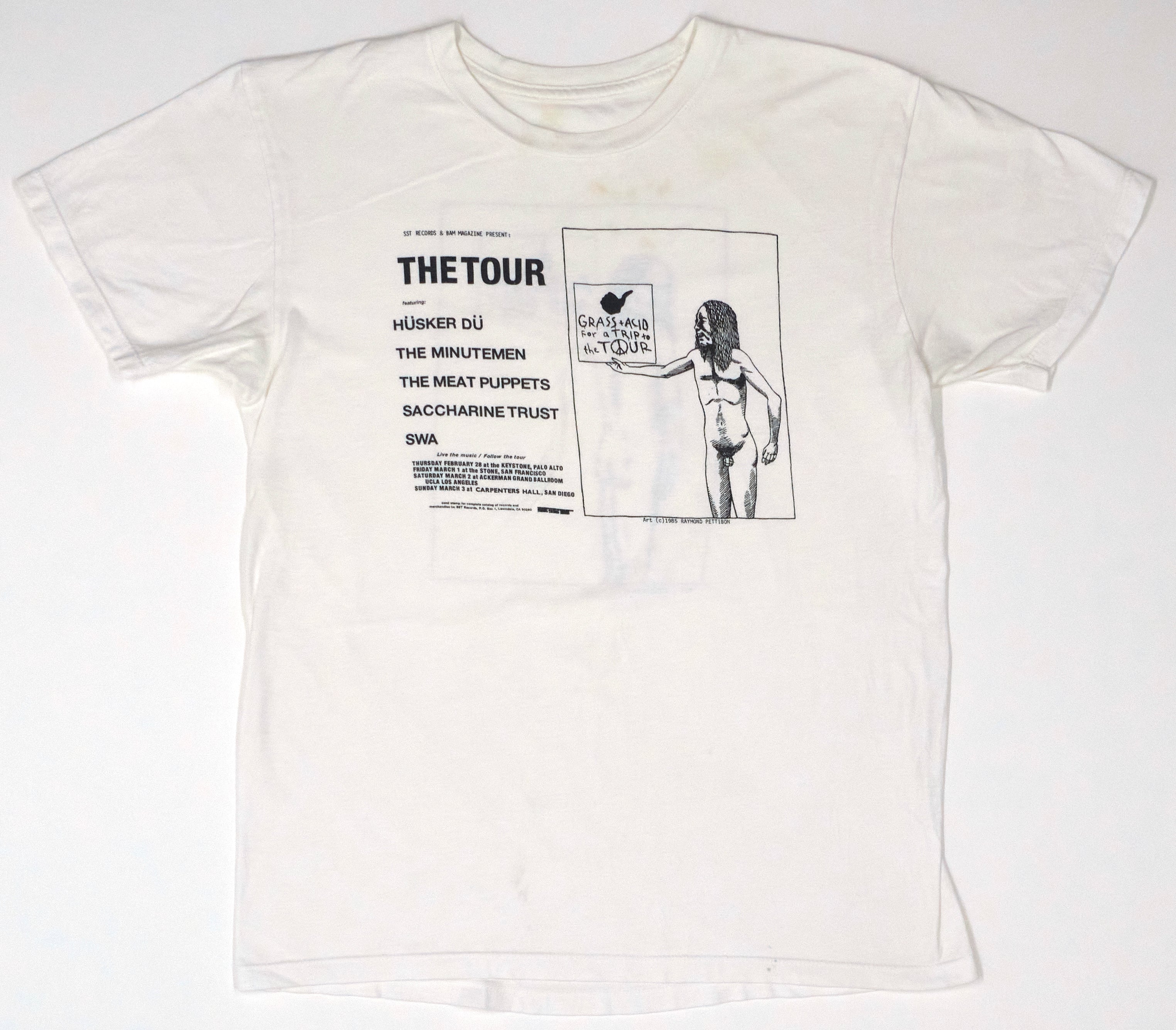 SST - The Tour 1985 Shirt (Bootleg by Me) Size Medium