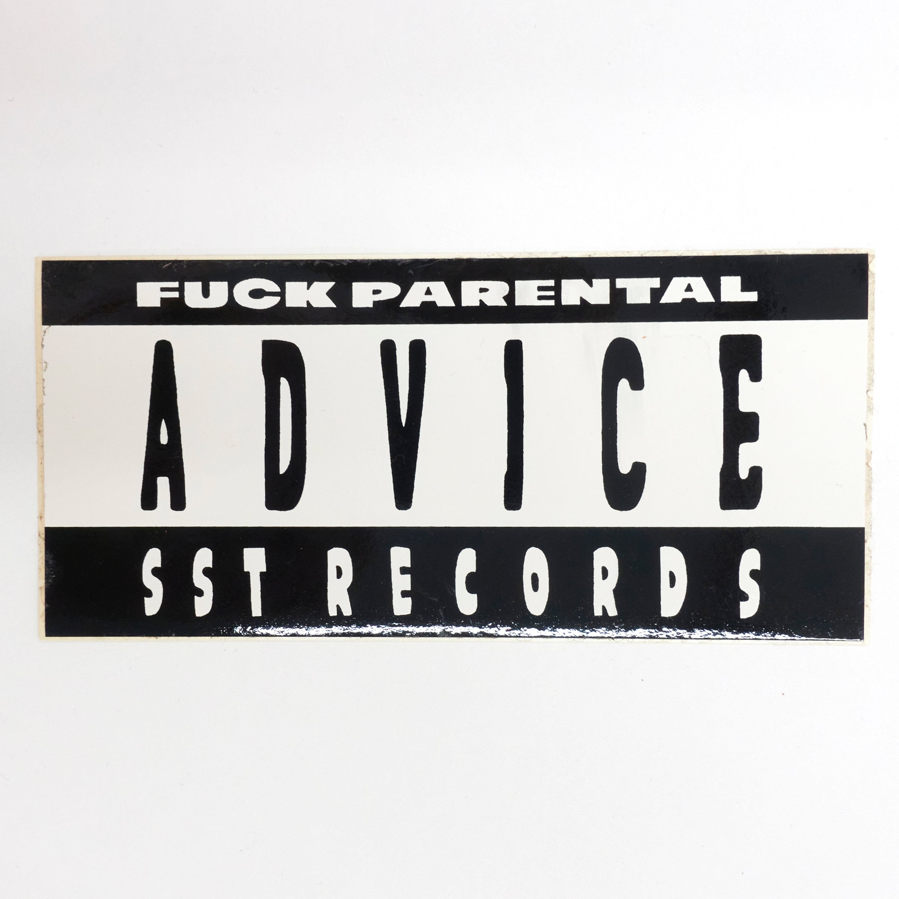 SST Records - Fuck Parental Advice Rectangle Tour 00's Sticker