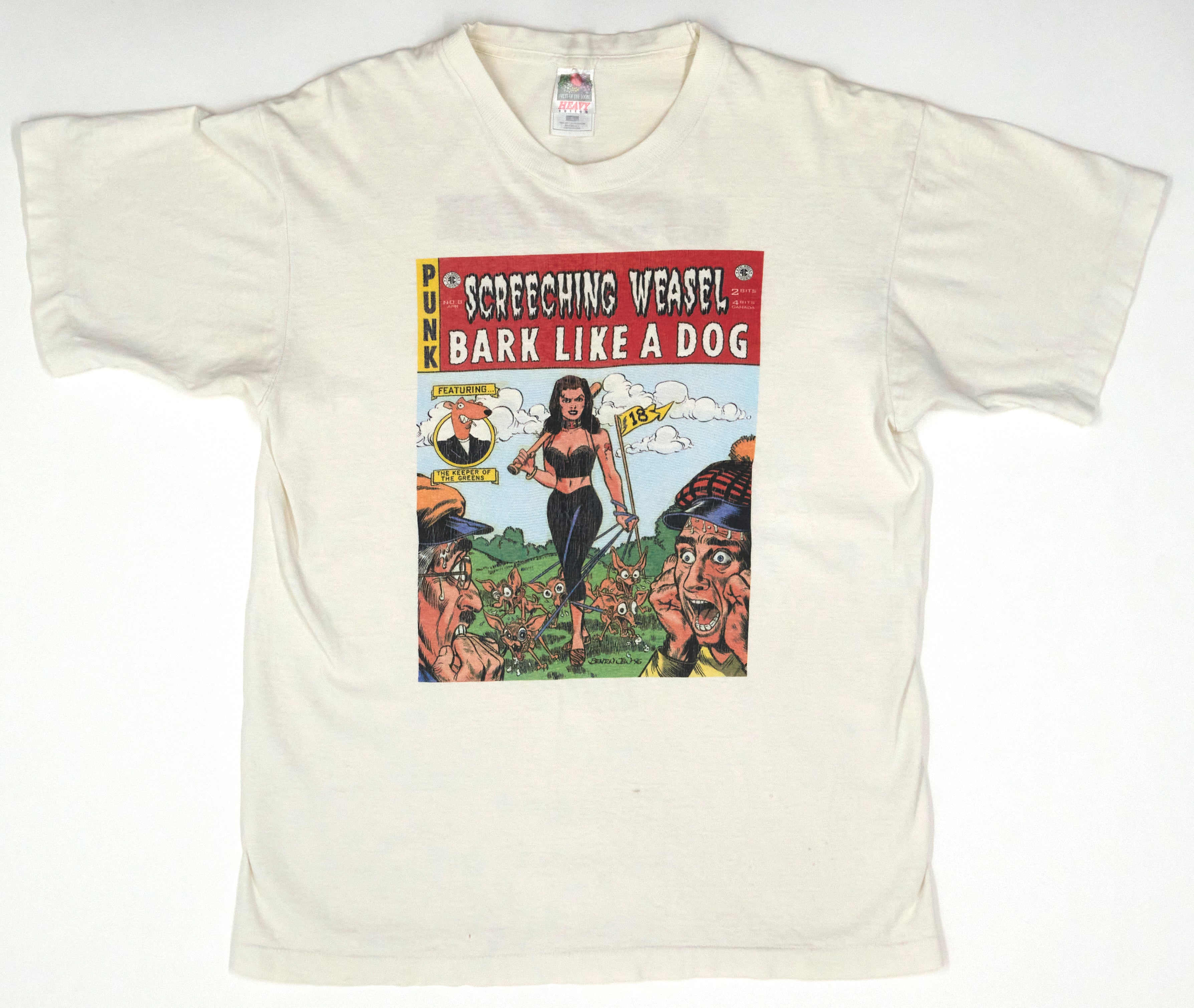 Screeching Weasel – Bark Like A Dog 1996 Tour Shirt Size Large