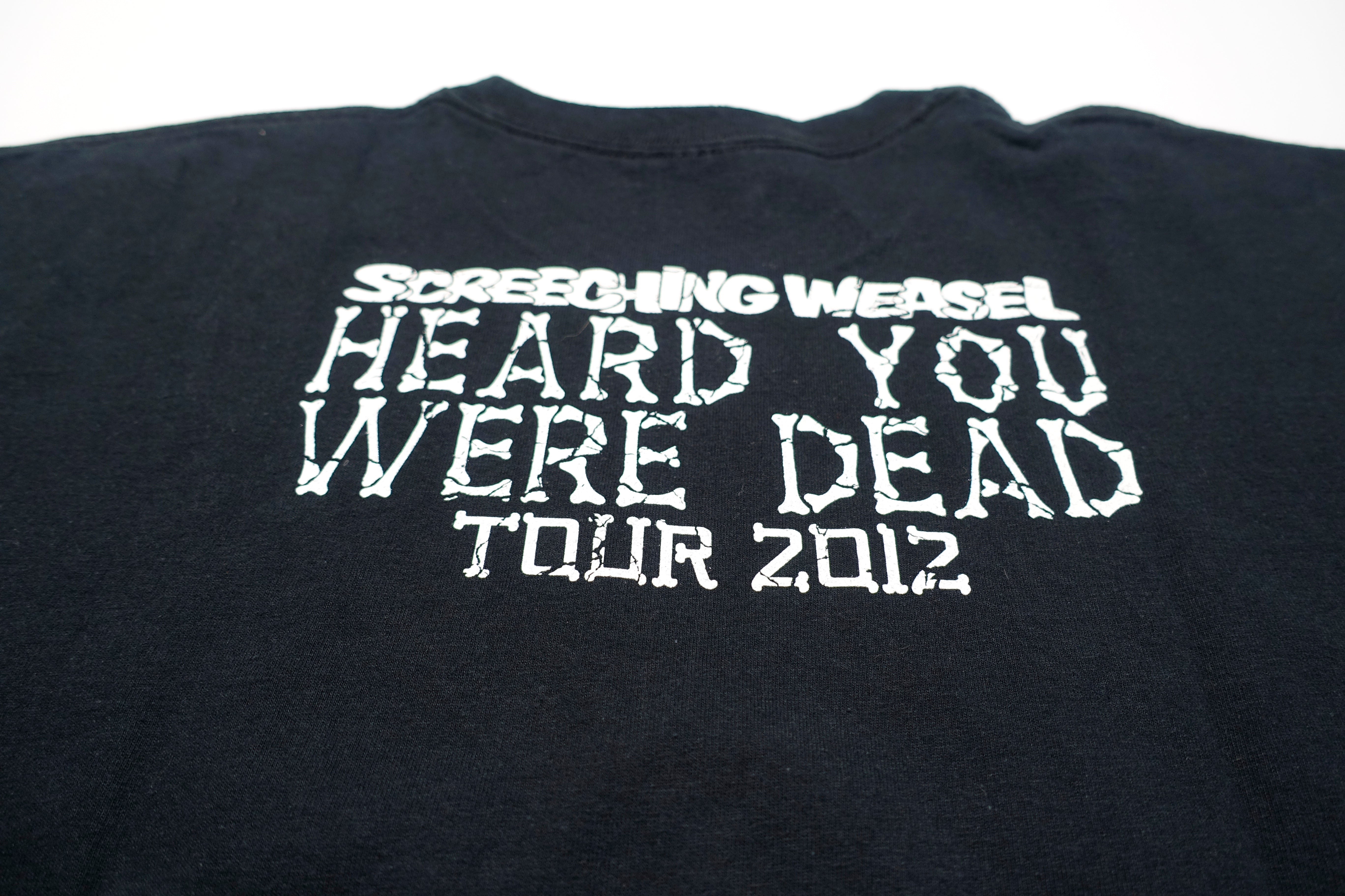 Screeching Weasel ‎– Heard You Were Dead 2012 Tour Shirt Size Large